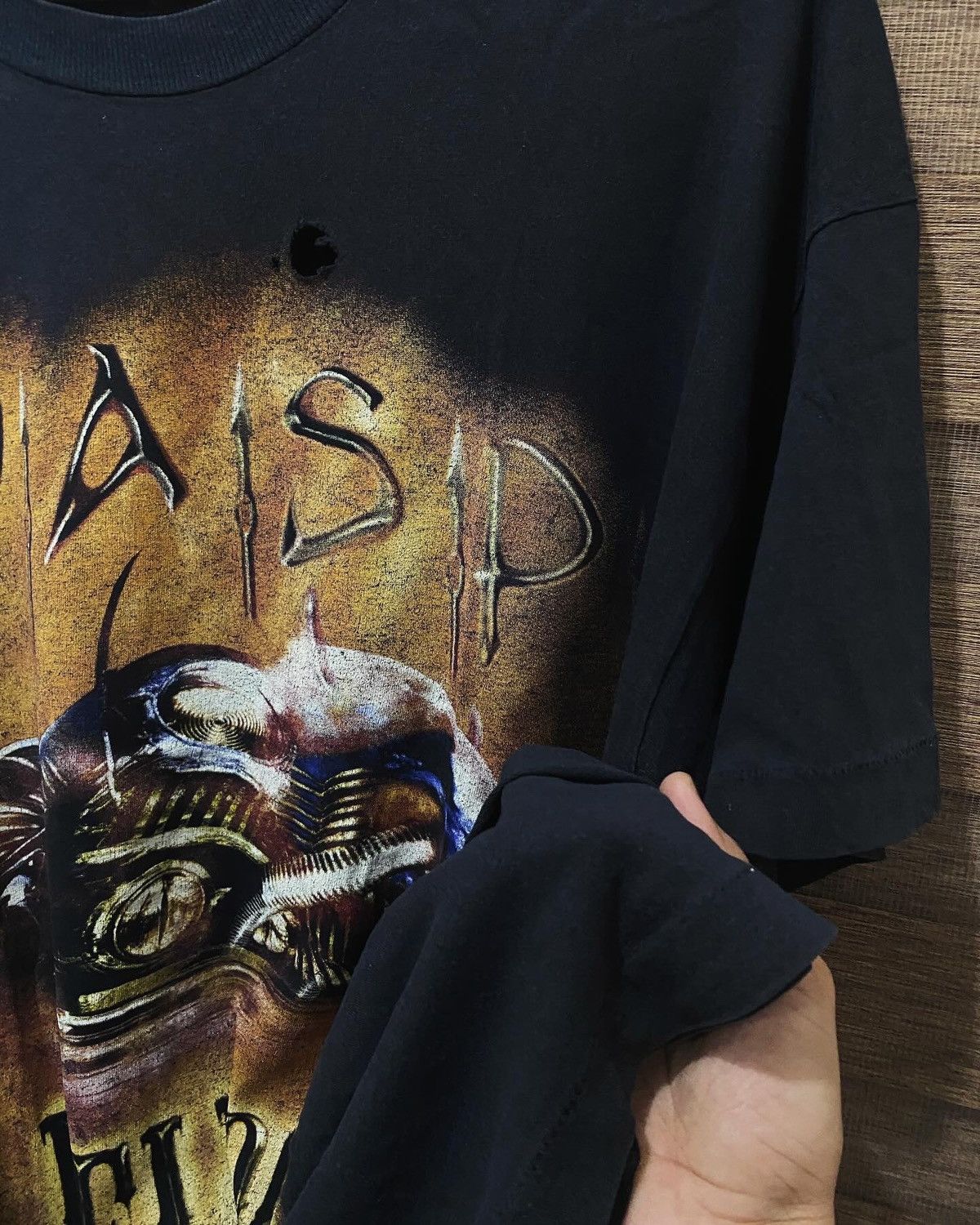 Band Tees × Vintage 90s WASP Helldorado Album Promo Rock Band Tee Size US XL / EU 56 / 4 - 6 Thumbnail