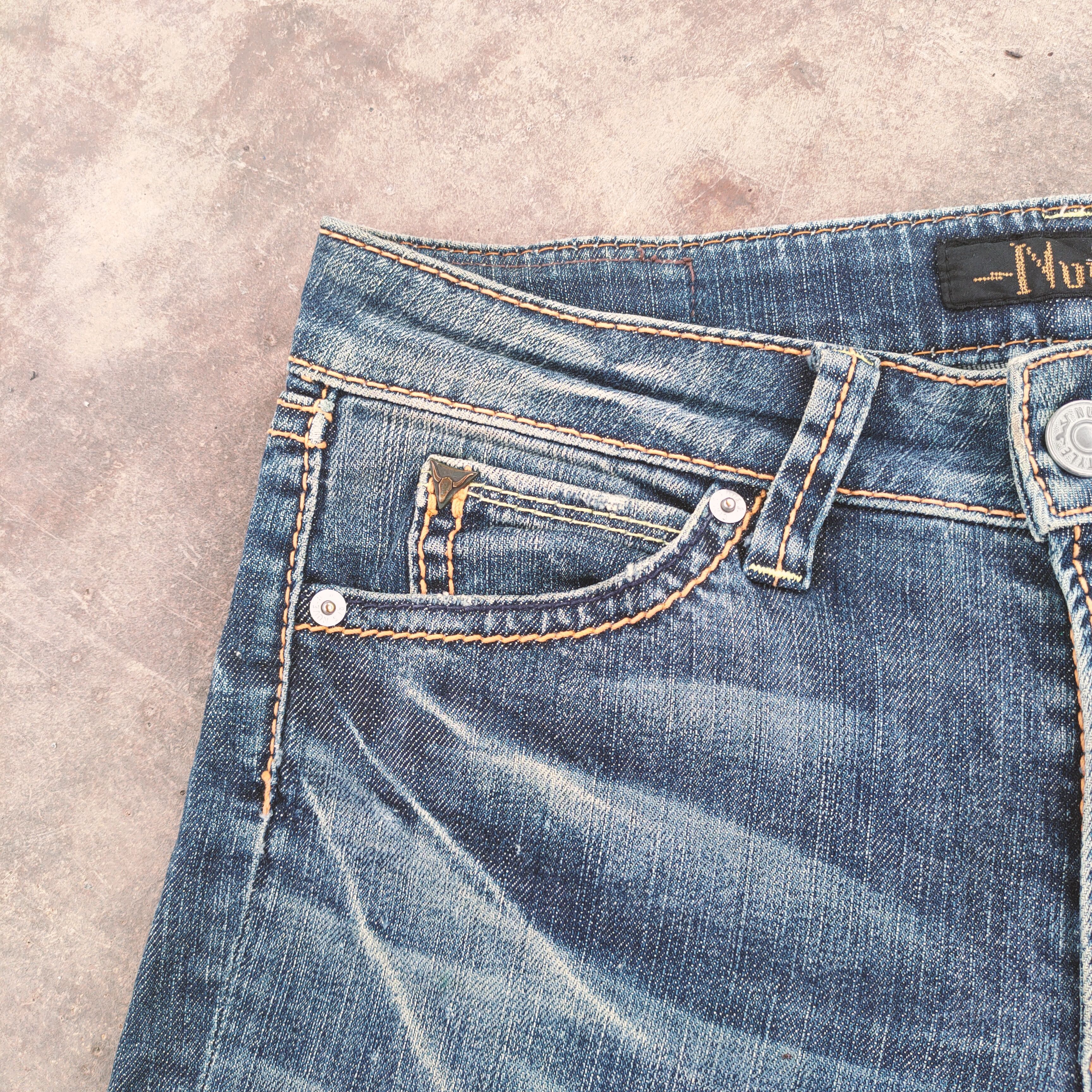 Japanese Brand NUVE FLARE FADED JEANS DENIM PANTS Size US 30 / EU 46 - 7 Thumbnail