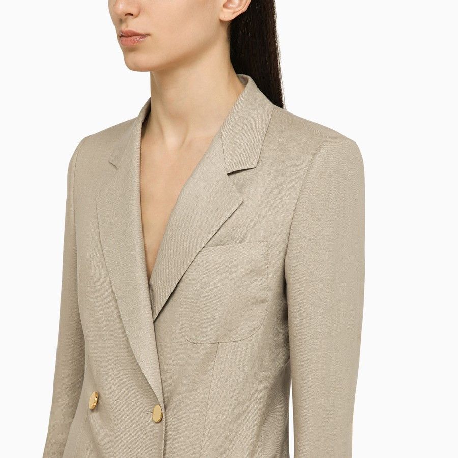 Tagliatore o1d2blof1024 Double-Breasted Jacket In Grey Size L / US 10 / IT 46 - 4 Thumbnail