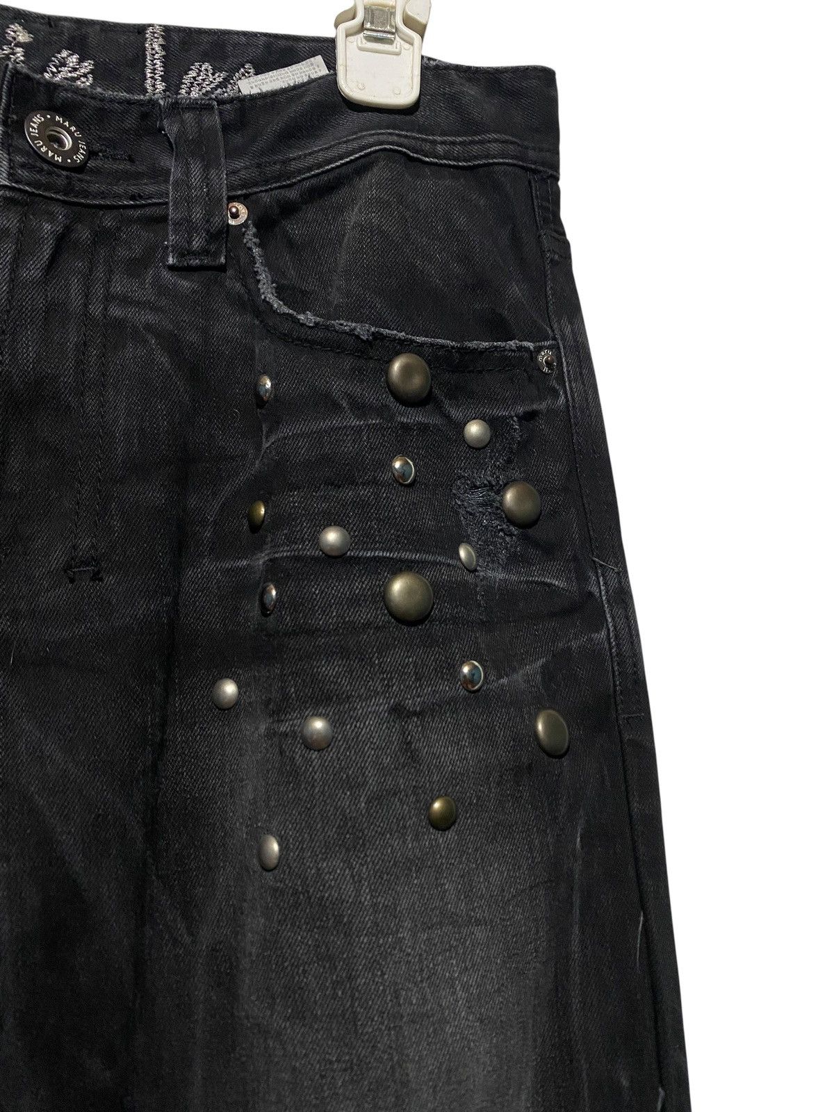 Japanese Brand y2k Maru rocky jeans studded flare denim Tornado mart style Size US 30 / EU 46 - 4 Thumbnail