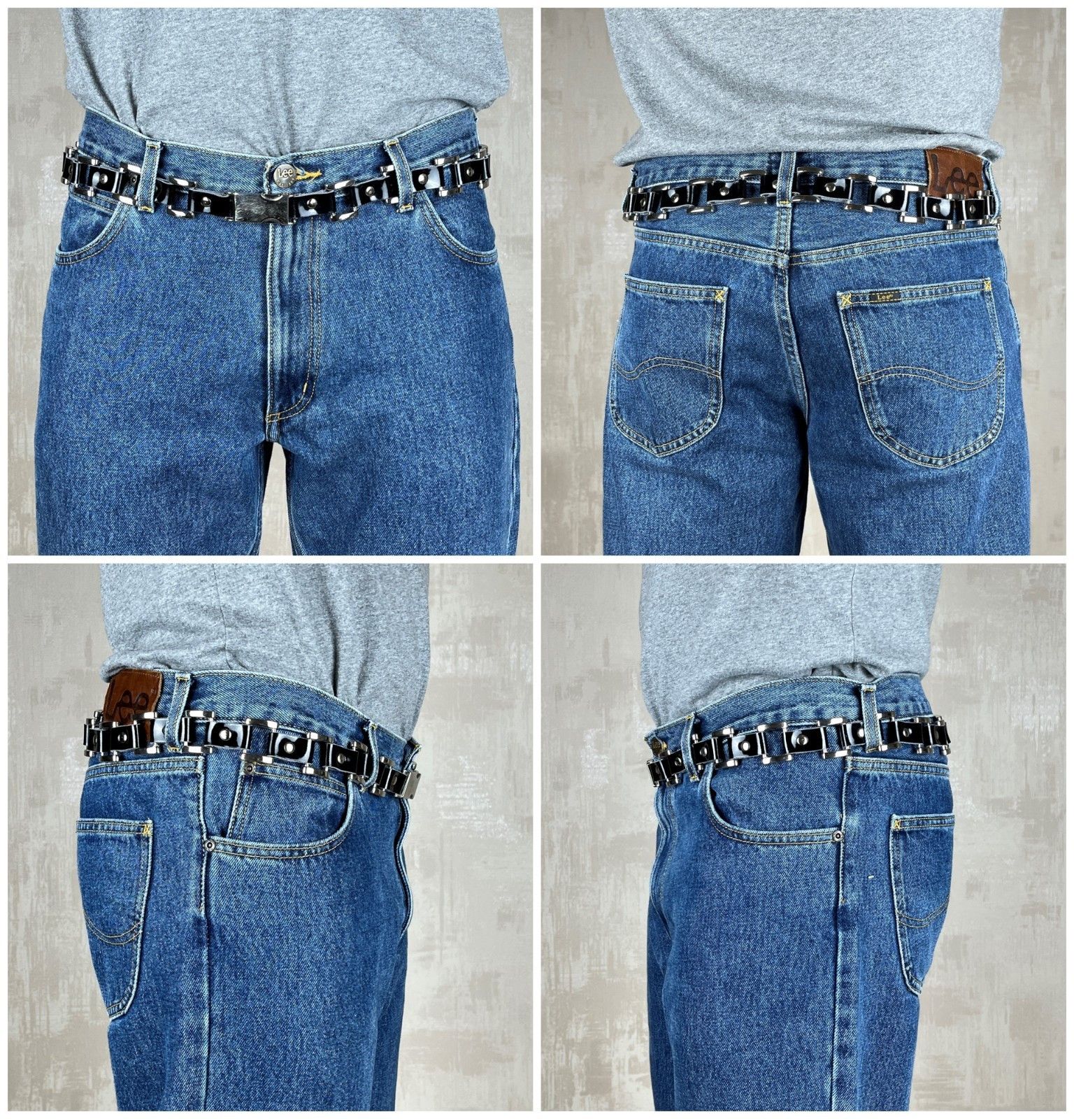 Other Avant Garde Polished Leather Rock Metal Belt Punk Crust Size ONE SIZE - 1 Thumbnail