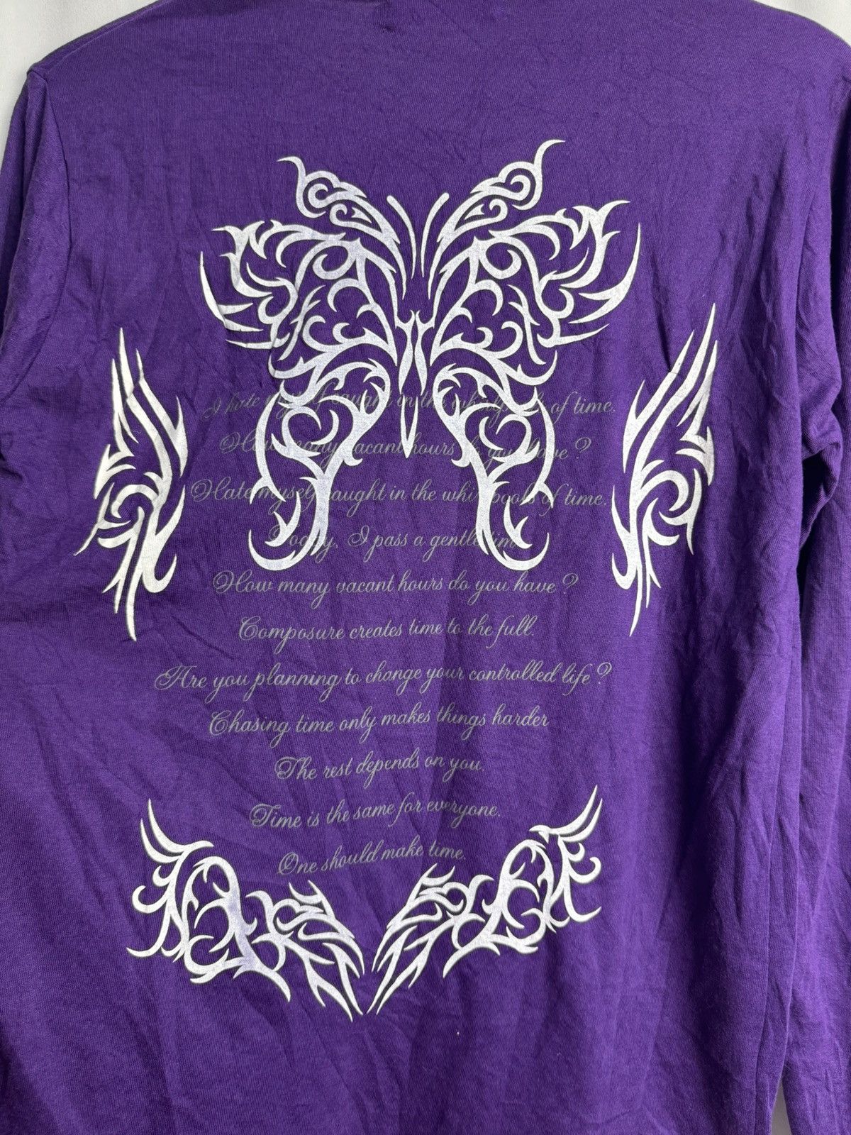 20471120 Tribal Poem Introtech Japanese Long Sleeve Purple 💜 Size US M / EU 48-50 / 2 - 4 Thumbnail