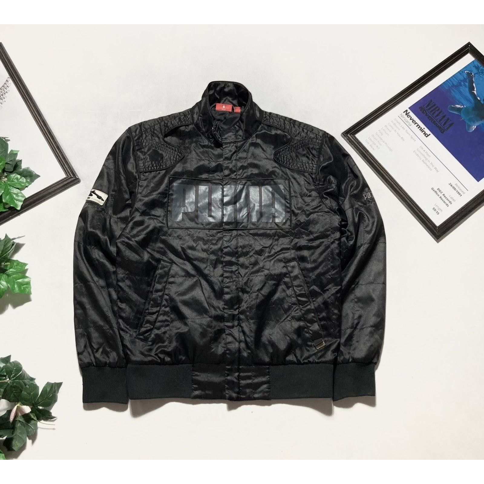 Puma 00s Crazy Puma Motoracing F1 vintage nylon jacket Size US S / EU 44-46 / 1 - 1 Thumbnail