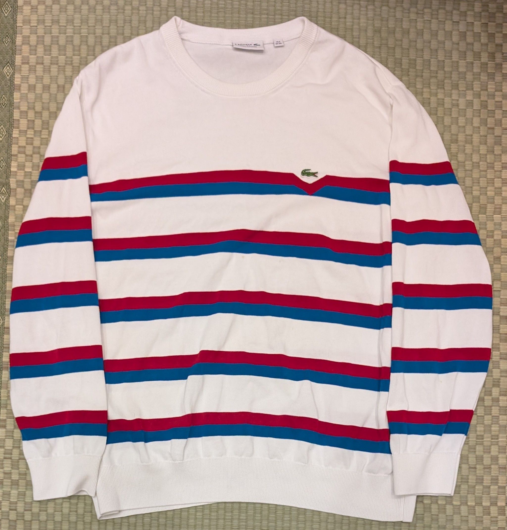 Lacoste Lacoste Knit Striped Sweater Men's Size 3XL *small flaw Size US XXL / EU 58 / 5 - 1 Thumbnail