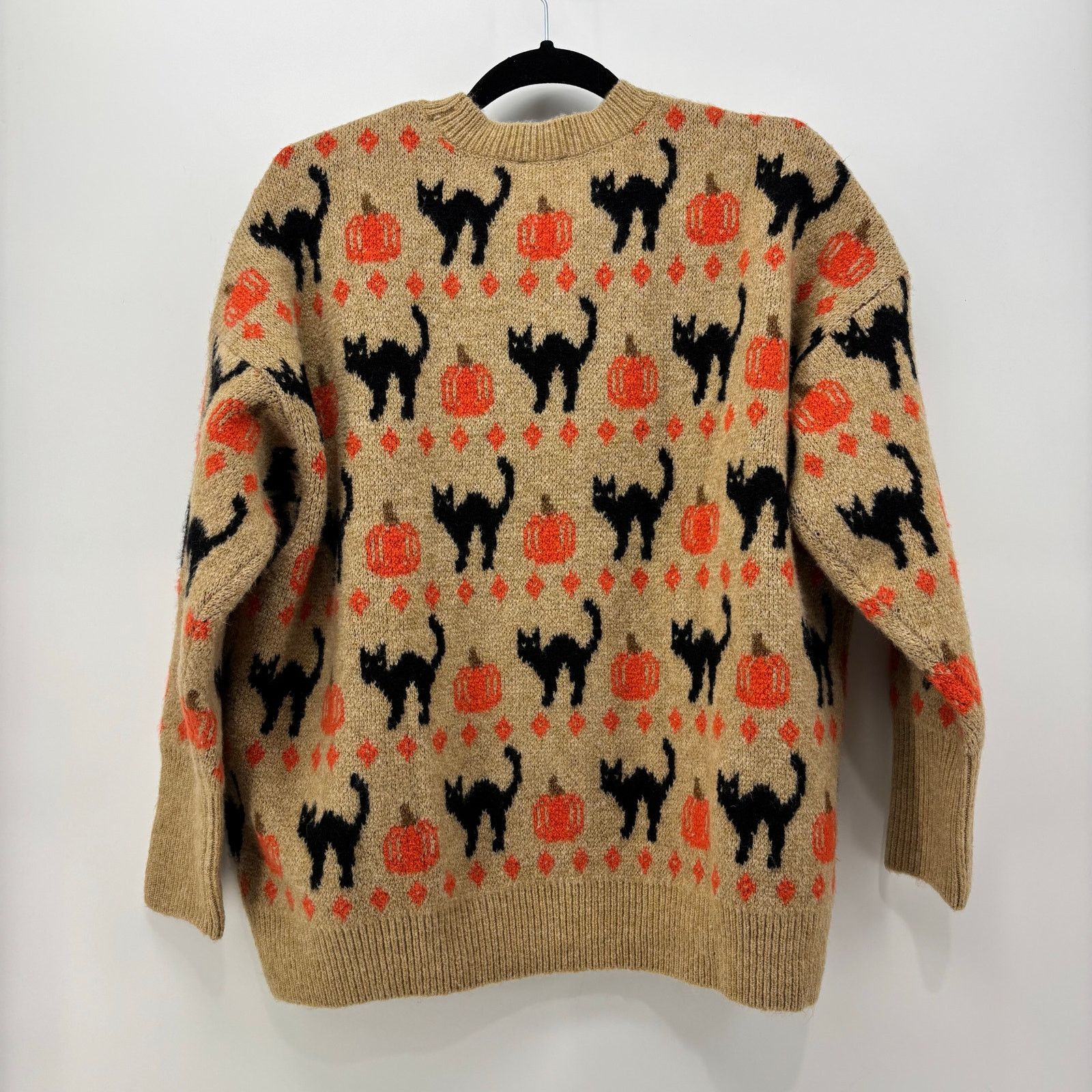 Vince Camuto Vince Camuto Size L Womens Sweater Black Cat Pumpkin Fall Size L / US 10 / IT 46 - 2 Thumbnail
