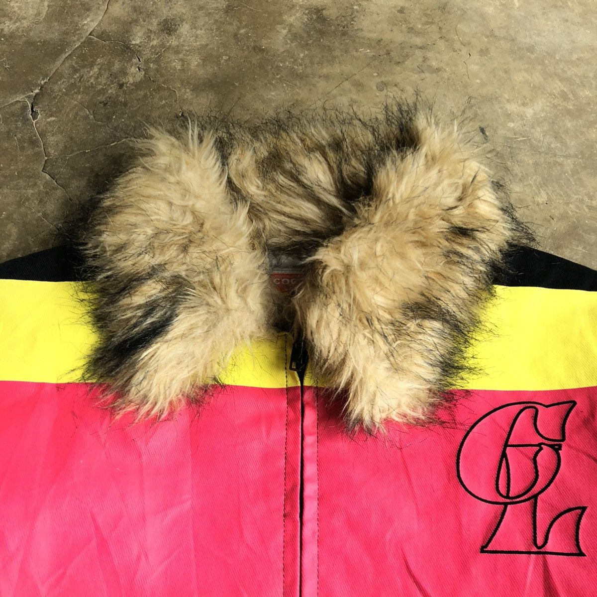 14th Addiction 2000s CocoLulu Canvas Fur Work Jacket Black Punk Style Size US M / EU 48-50 / 2 - 6 Thumbnail