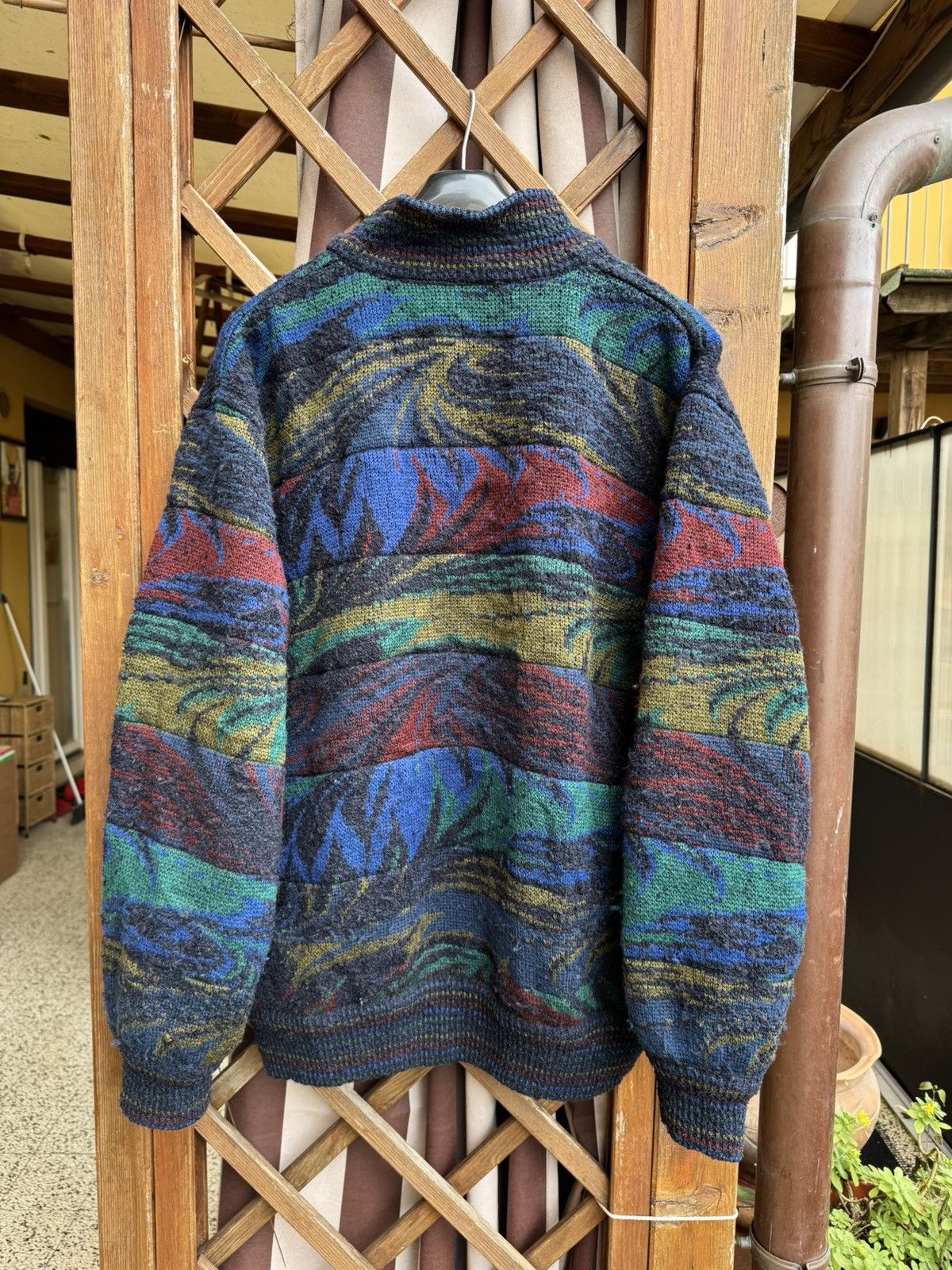 Missoni × Vintage Missoni bomber jacket 80s two sides blue wool/mohair/alpaca Size US L / EU 52-54 / 3 - 3 Thumbnail