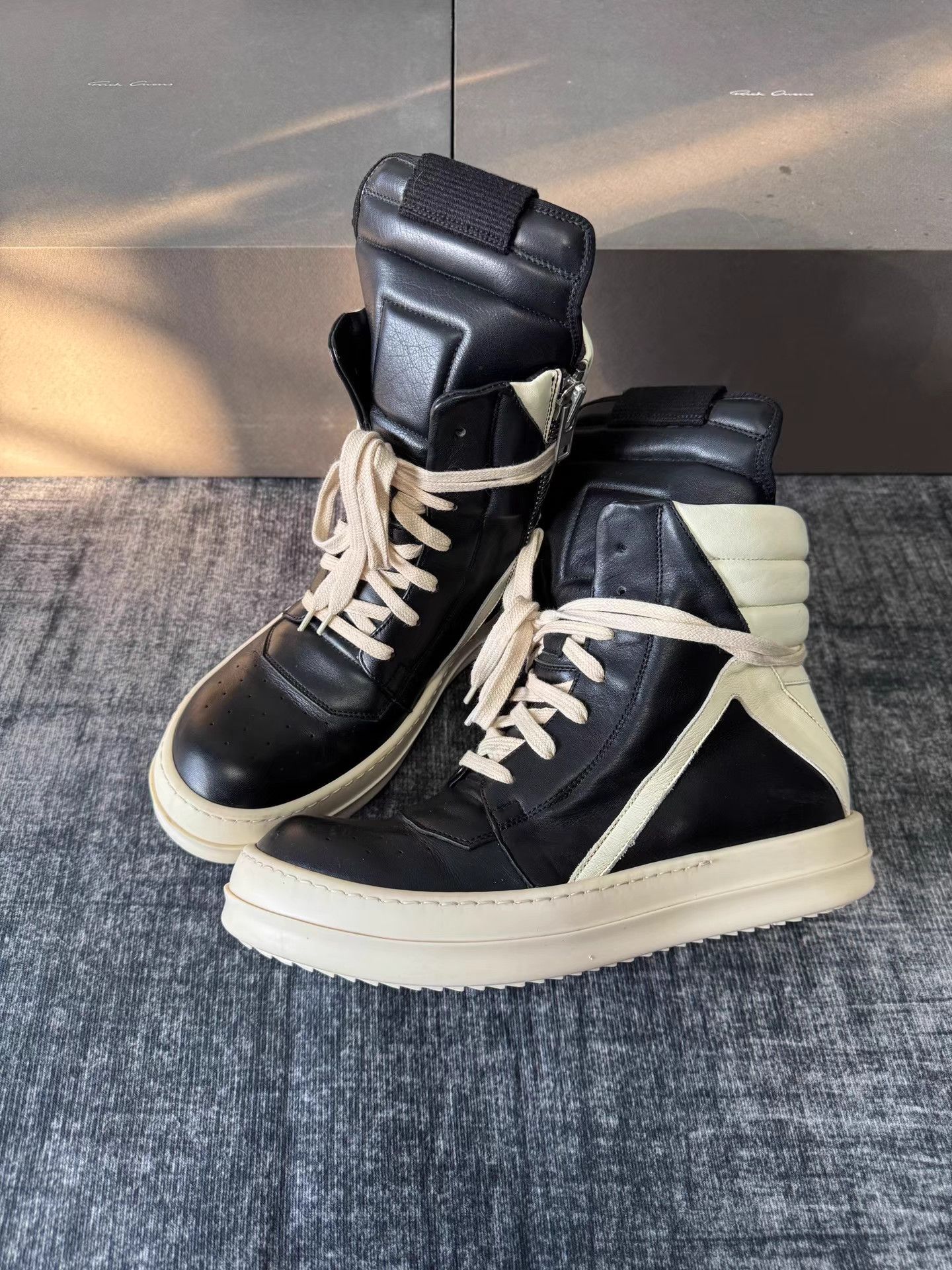 Rick Owens Rick Owens Mainline Triangle Sneakers Size US 8.5 / IT 38.5 - 1 Thumbnail