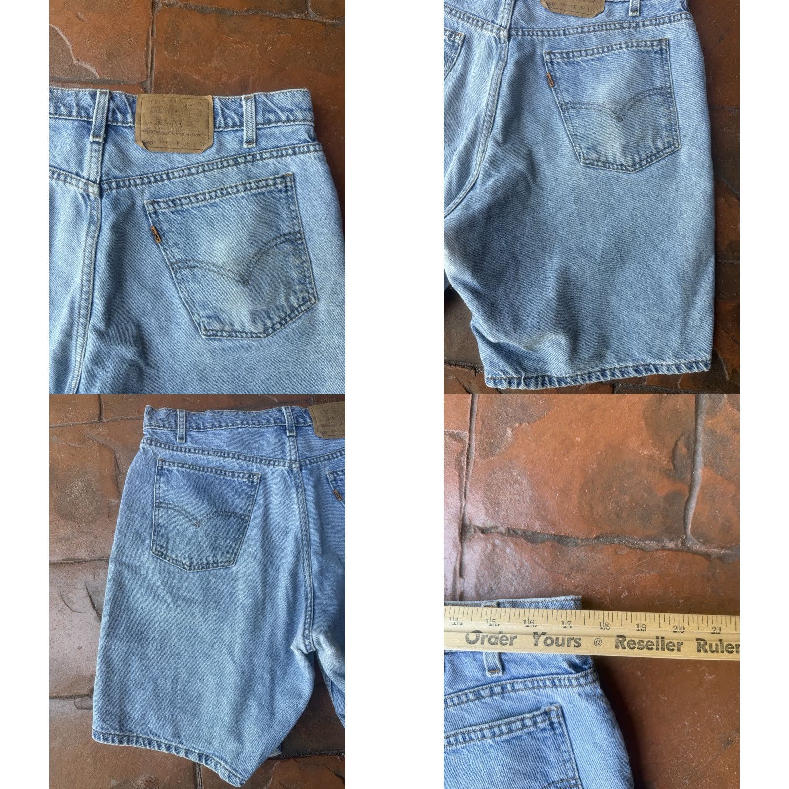 Levi's VINTAGE Levi's 550 Jorts Mens 36 Blue Denim Shorts Relaxed Bermuda Shorts 9 in Inseam Casual Mens Size US 36 / EU 52 - 8 Thumbnail