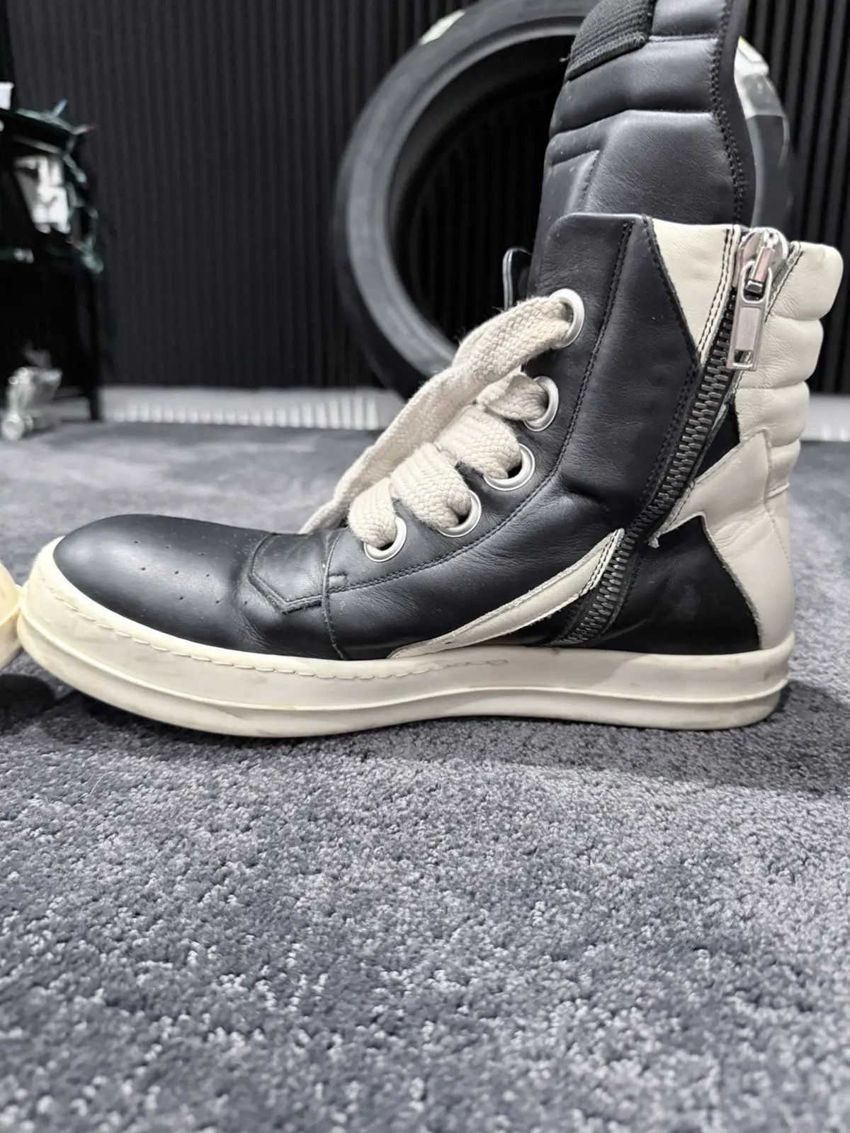 Rick Owens Rick Owens “Big Lace” Geobaskets Size US 12 / EU 45 - 4 Thumbnail