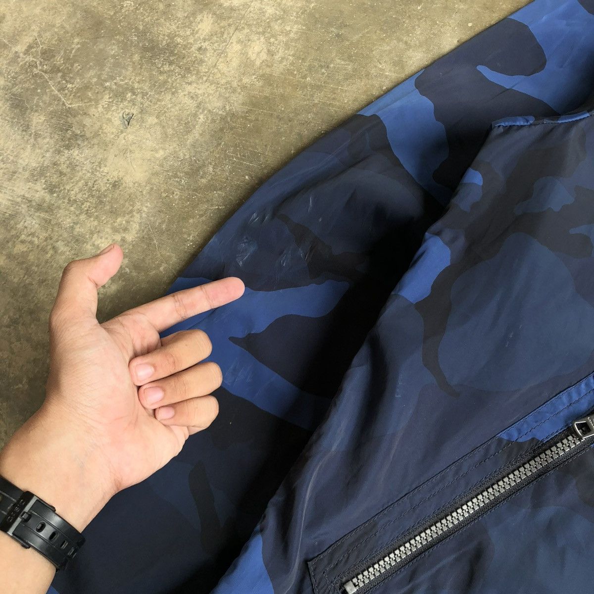 Coach Coach New York Luxury Camouflage Navy Windbreaker Jacket Size US XL / EU 56 / 4 - 14 Thumbnail