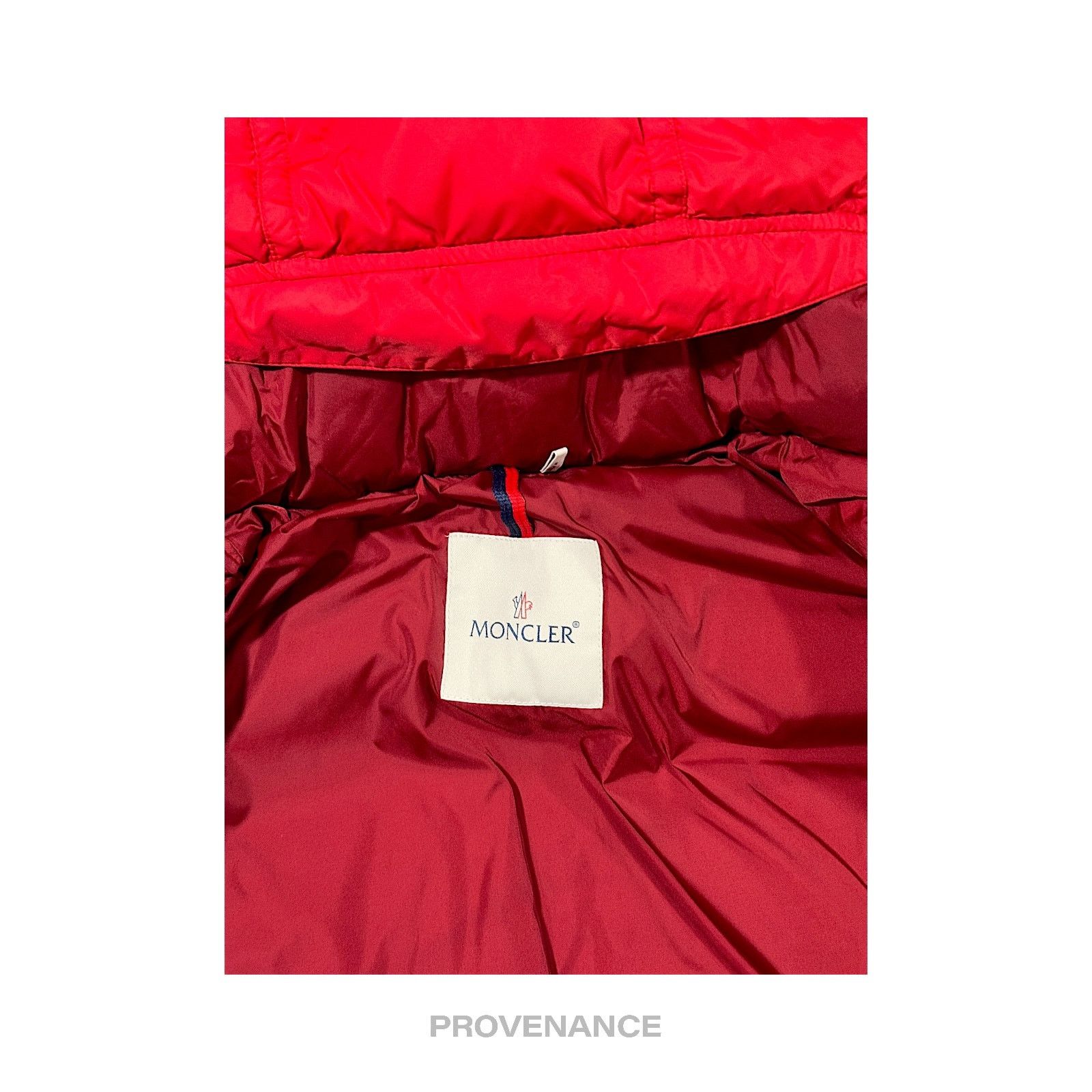 Moncler 🔴 Moncler Brel Down Puffer Bomber Jacket Coat - Red 3 L Size US L / EU 52-54 / 3 - 14 Thumbnail