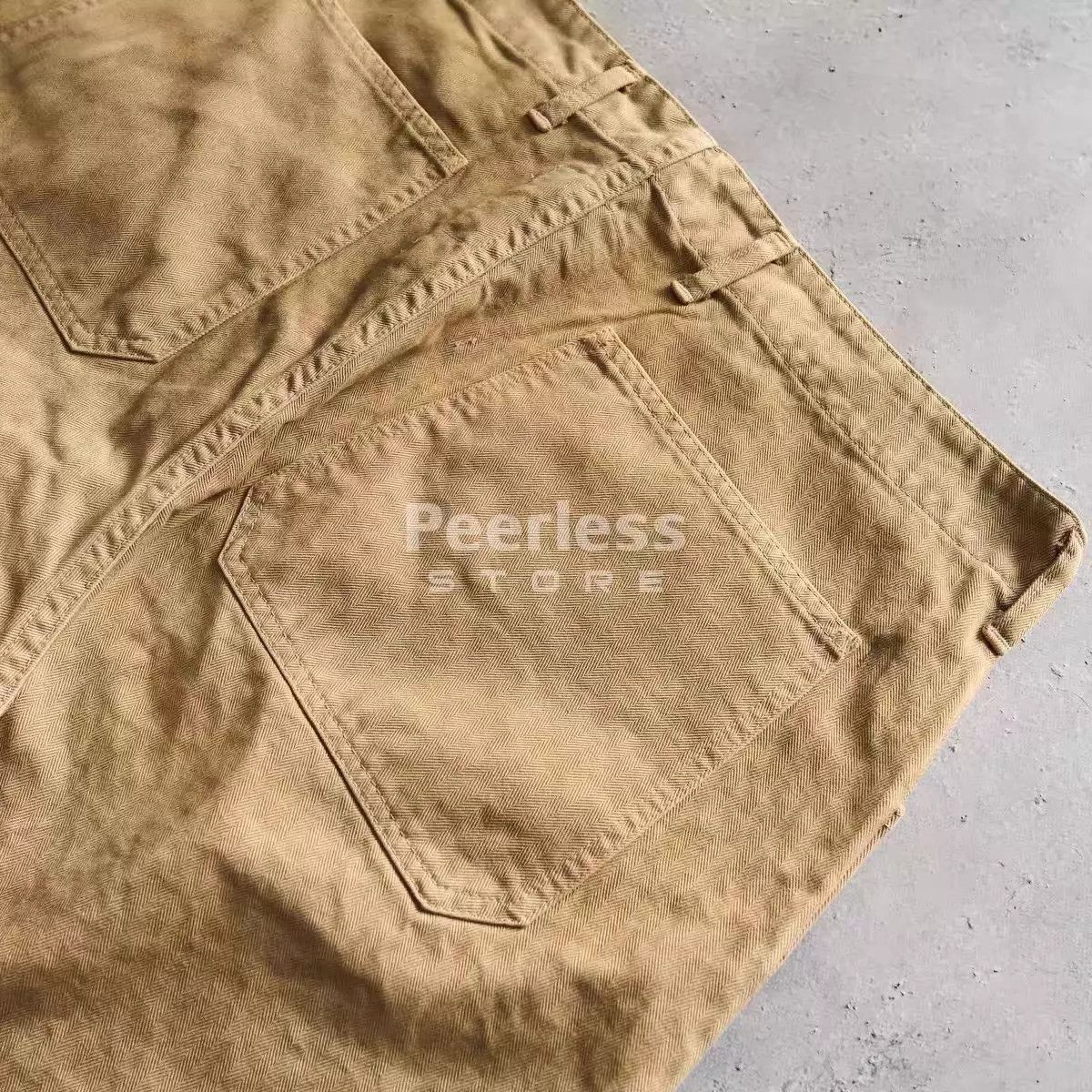 Other BOWWOW USMC P-41 HBT Stained Olive Yellow XL 26ss Size US 36 / EU 52 - 9 Thumbnail