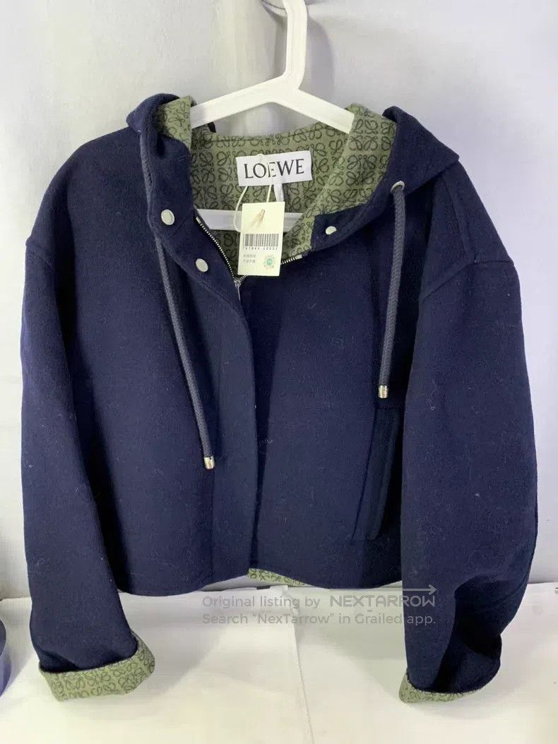 Loewe Loewe Logo Decorated Wool Jacket Size S / US 4 / IT 40 - 1 Thumbnail