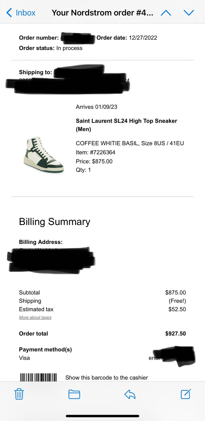 Saint Laurent Paris Saint Laurent SL24 High Top Sneakers Size US 8 / EU 41 - 8 Thumbnail