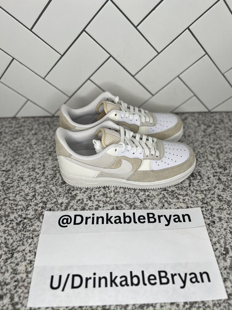 image of Nike Air Force 1 Low '07 Coconut Milk Shoes, Men's (Size 10)