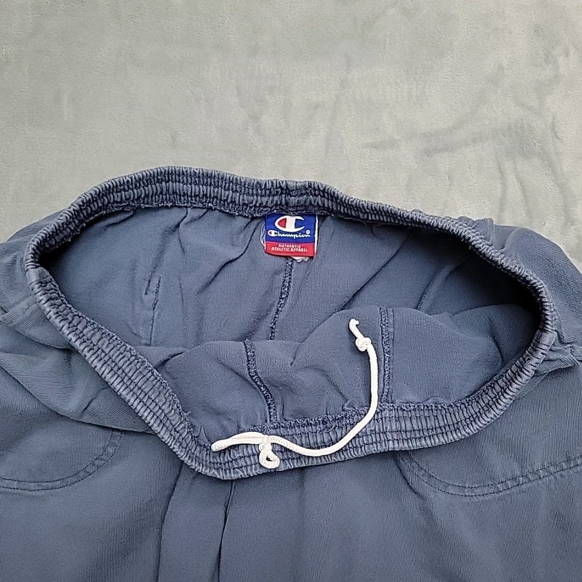 Champion Champion Shorts Mens Large Blue Cotton Blend Sweatpants Pocket Athletic Training Size US 33 - 5 Thumbnail