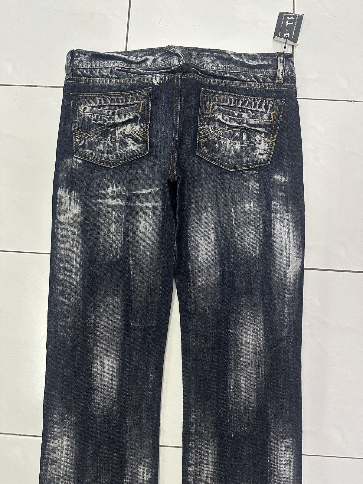 Japanese Brand Japanese BA-TSU Paint Splitter Jeans Size US 30 / EU 46 - 5 Thumbnail
