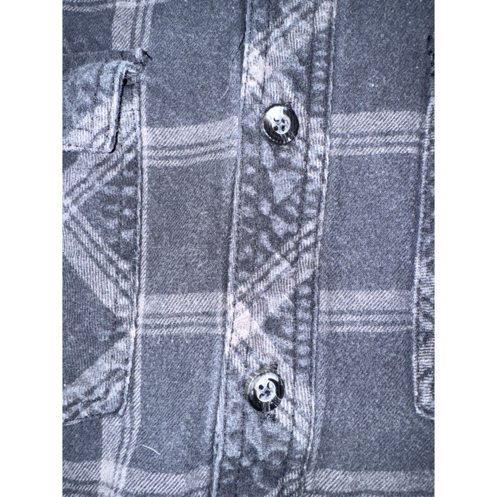 Vintage Vikt Voyager Thermal Lined Flannel Shirt Black Gray Plaid Heavyweight USA Made Large Shirt Mens Regular Size L Size US L / EU 52-54 / 3 - 4 Thumbnail