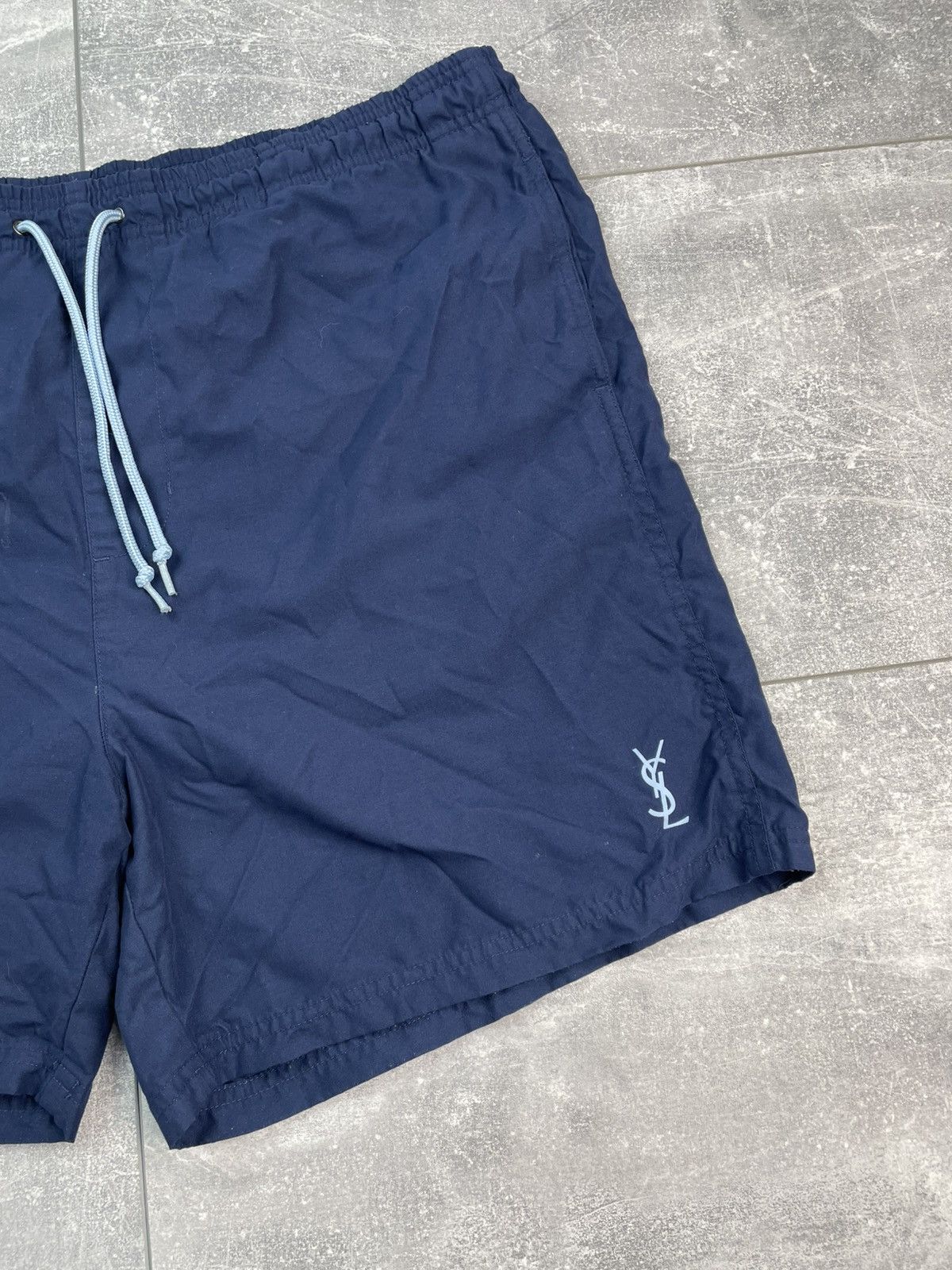 Vintage Yves Saint Laurent Swim Shorts Size US 34 / EU 50 - 2 Thumbnail