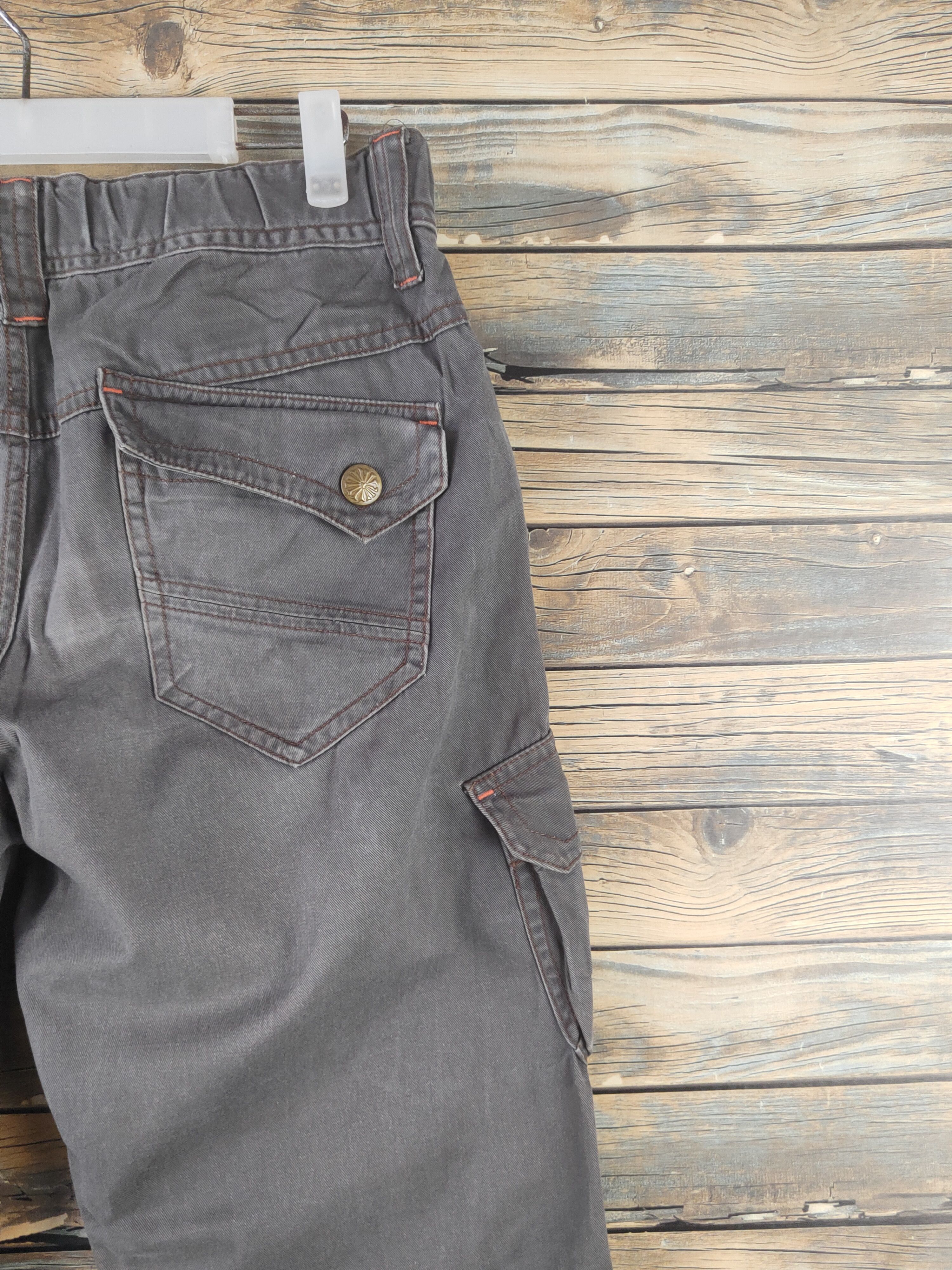 Japanese Brand DL Japanese Brand Dark Gray Multipocket Cargo Pants #1903 Size US 31 - 10 Thumbnail