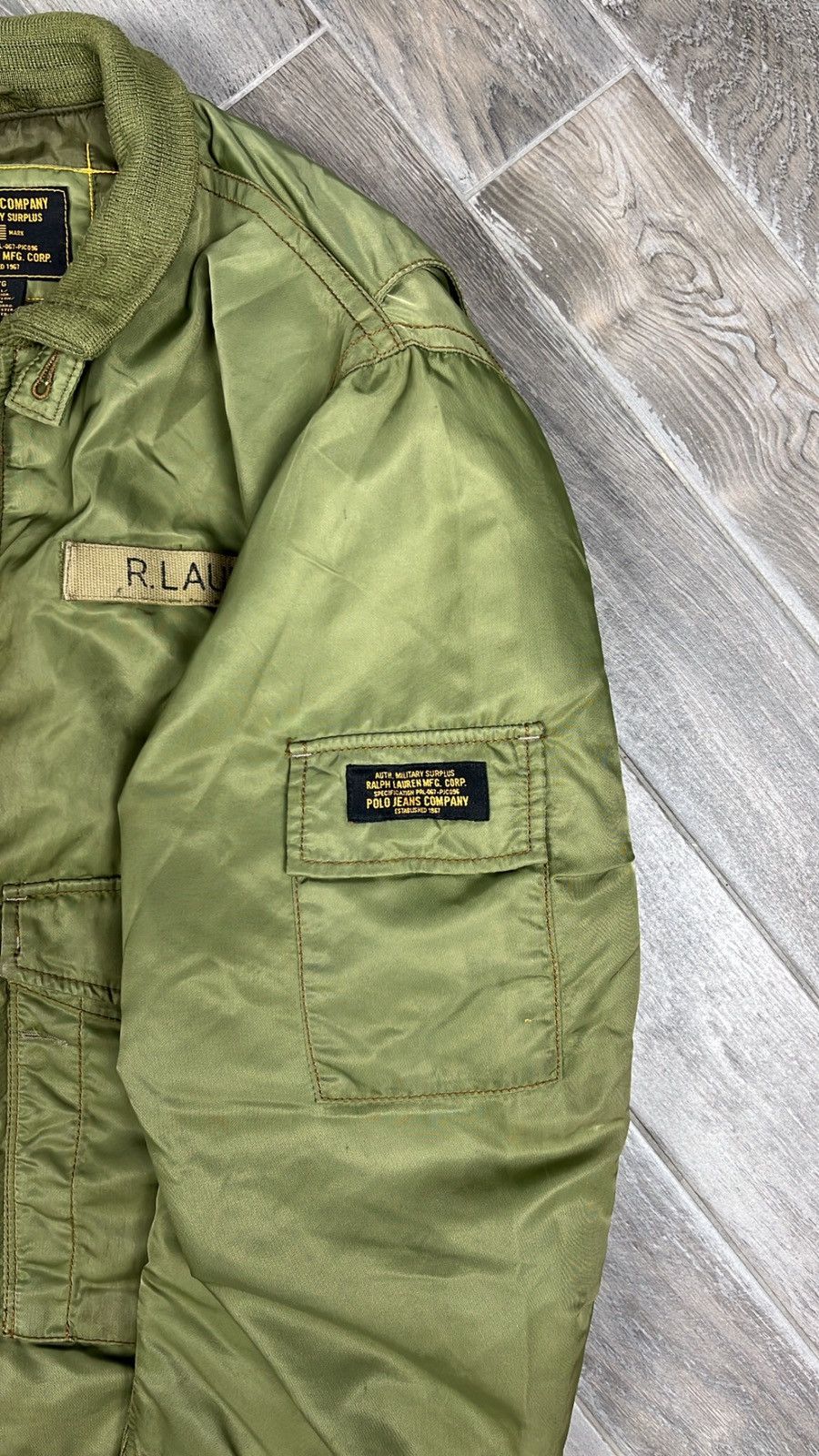 Polo Ralph Lauren × Vintage Rare❗️Vintage Nylon Ralph Lauren Polo Jeans Company bomber Size US L / EU 52-54 / 3 - 5 Thumbnail