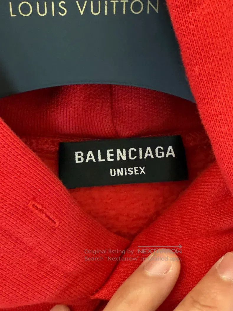 Balenciaga Balenciaga Red Sweatshirt Size US M / EU 48-50 / 2 - 2 Thumbnail