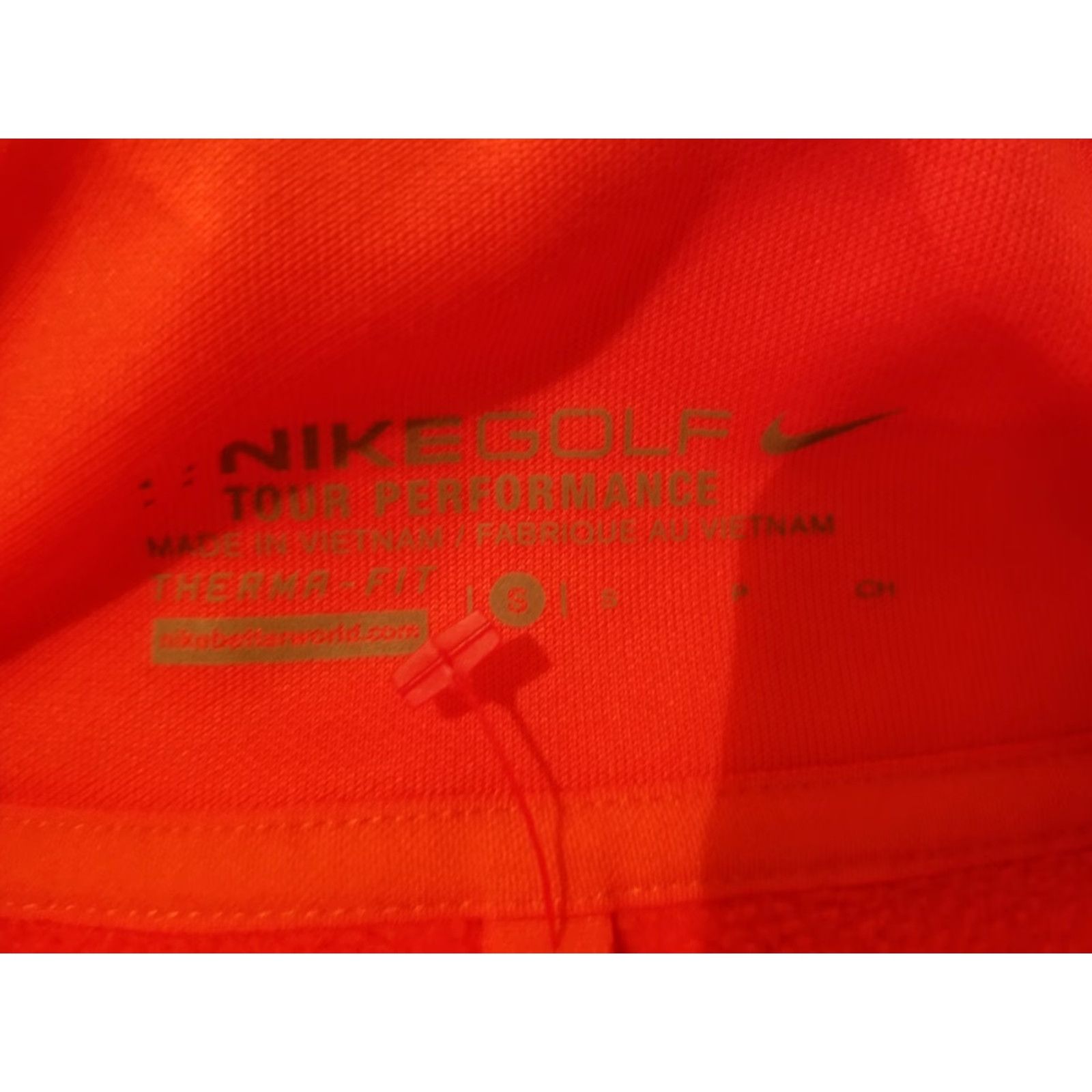 Nike Womens Nike Half Zip Sweater Shirt S Small Orange Athletic Pullover Zip Womens Size S / US 4 / IT 40 - 3 Thumbnail