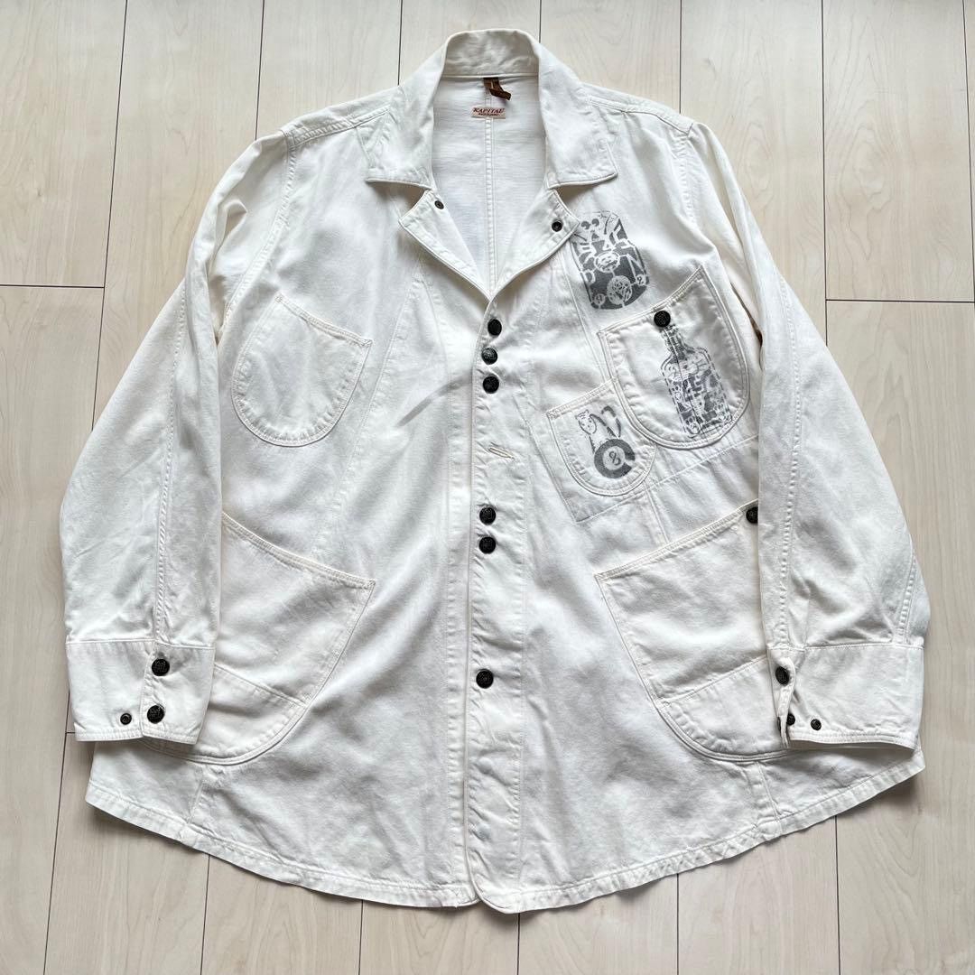 Kapital Kapital Cat Sake Flare Drawings Lab painter chore coat Size US L / EU 52-54 / 3 - 1 Thumbnail