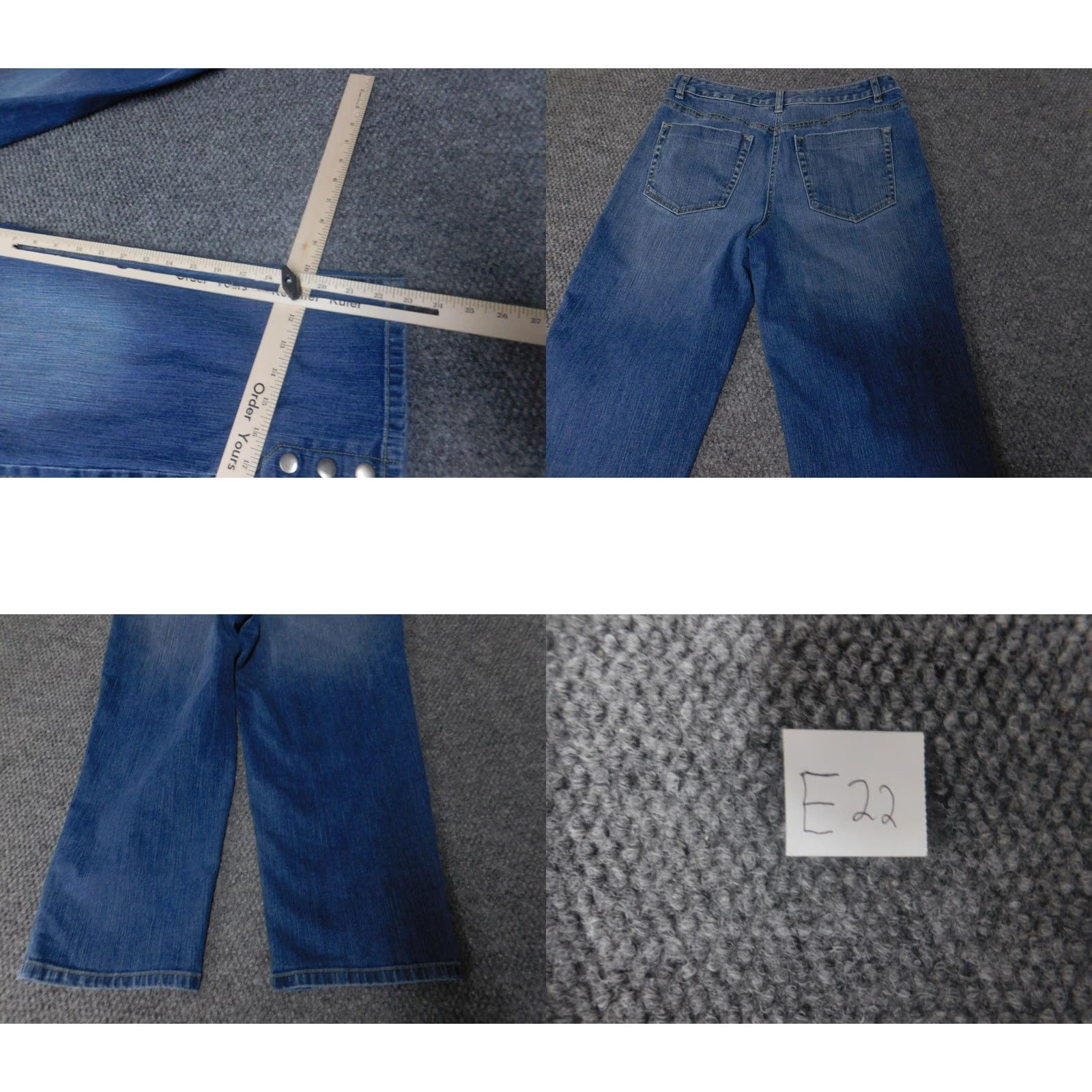 Talbots Talbots Jeans Cropped Denim Stretch 10 Blue Regular Women Inseam 22 Zip Zipper Cotton blend Polyester - Medium Wash Size 32" / US 10 / IT 46 - 8 Thumbnail