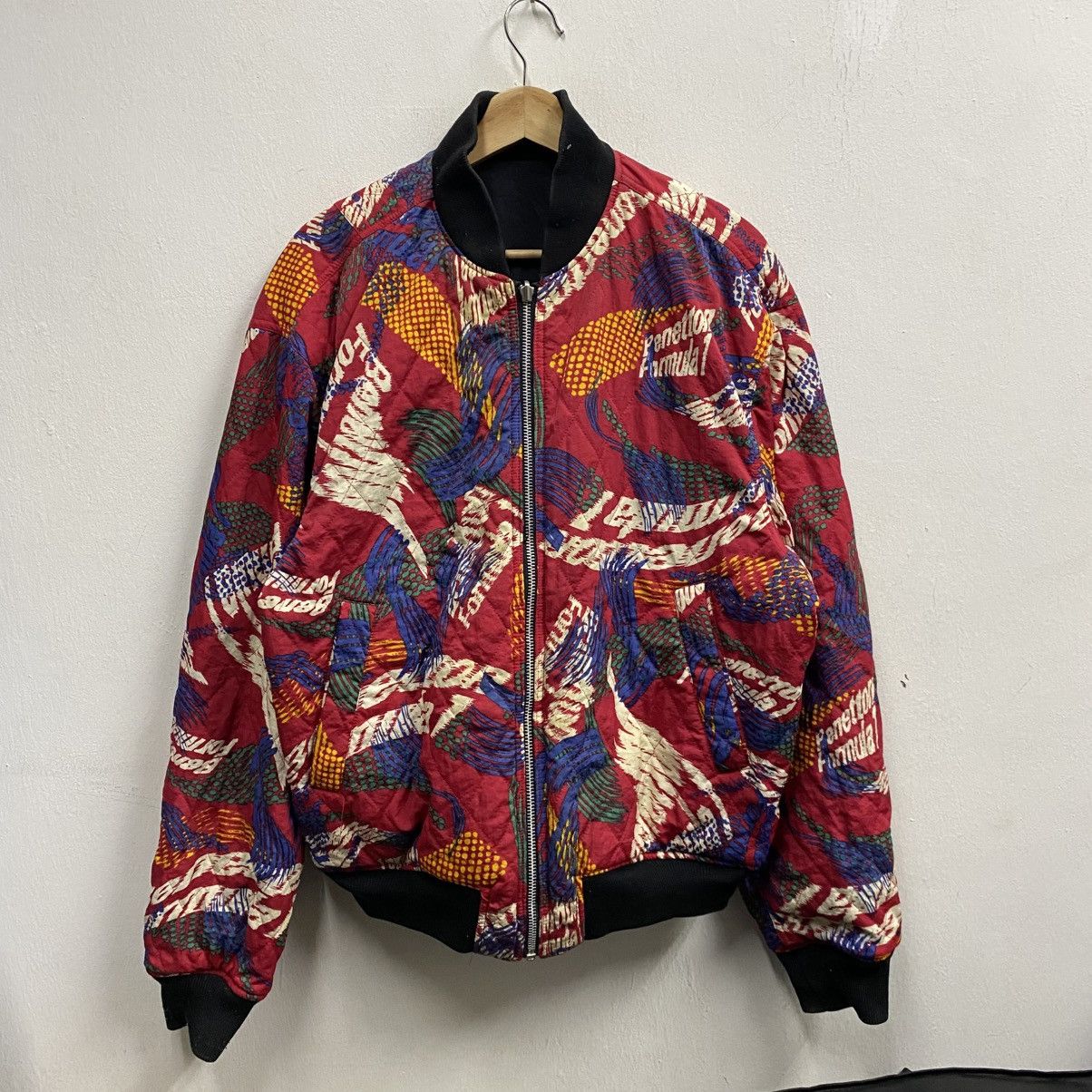 Benetton Vintage Benetton Formula 1 Reversible Racing Jacket Size US M / EU 48-50 / 2 - 4 Thumbnail