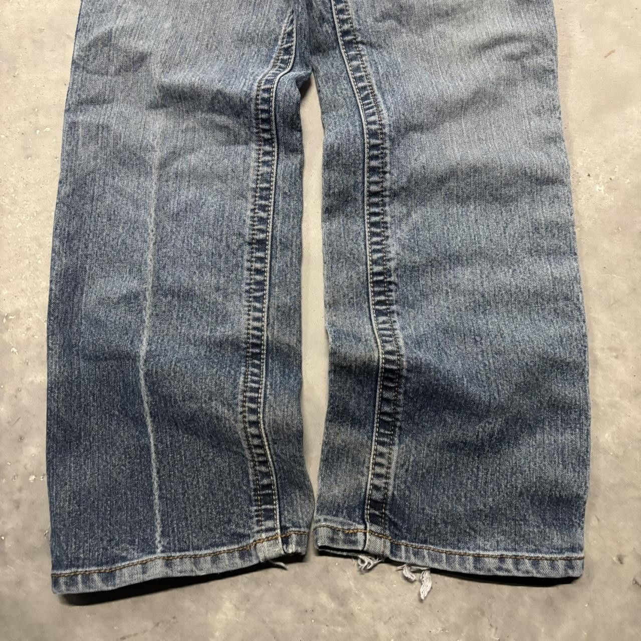 Japanese Brand × Vintage Crazy Vintage Y2K/2000s Grunge Medium Wash Skater Denim Jeans! Size US 34 / EU 50 - 6 Thumbnail