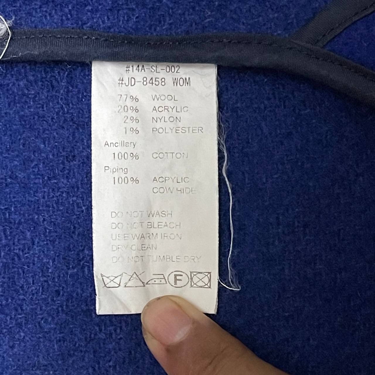 Danton Vintage Danton Vetements de Travail Wool Hooded Coat Size US XS / EU 42 / 0 - 7 Thumbnail