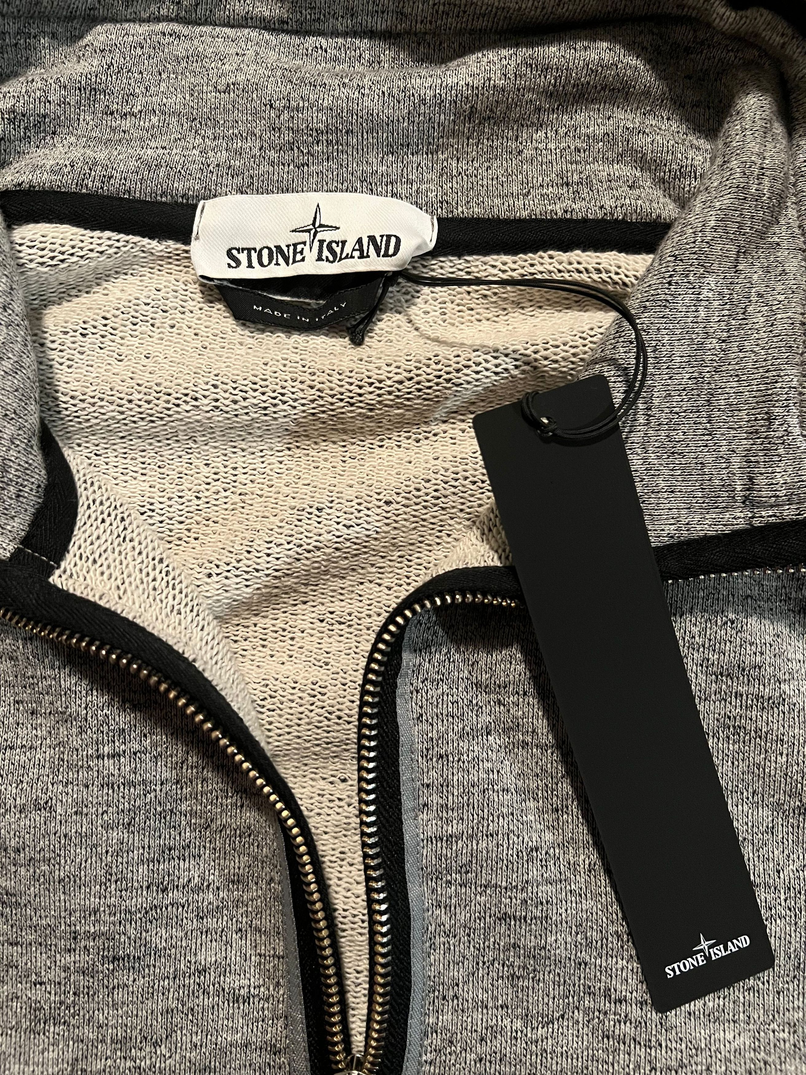 Stone Island Stone Island Hooded Knit Zipped Hoodie Marl Grey XL Size US XL / EU 56 / 4 - 3 Thumbnail