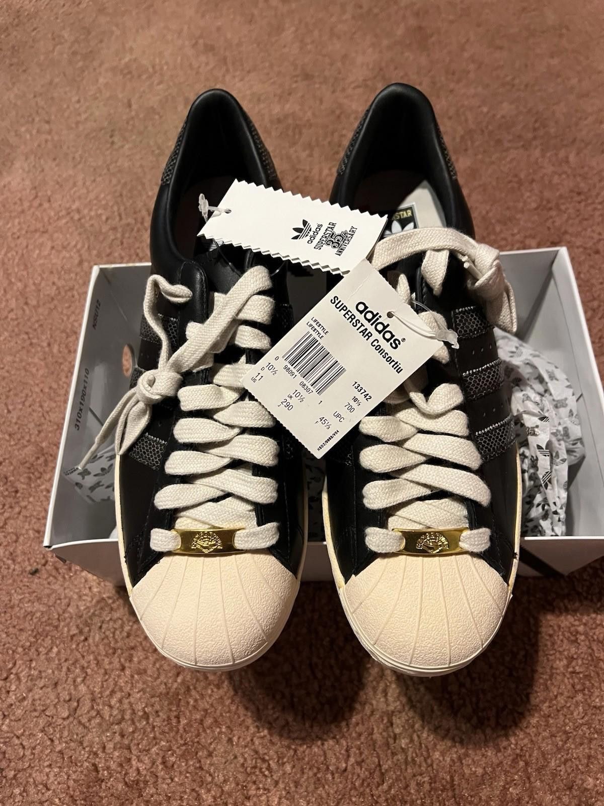 Adidas ADIDAS SUPERSTAR CONSORTIUM UNDFTD UNDEFEATED SNAKE 133742 Size US 11 / EU 44 - 7 Thumbnail