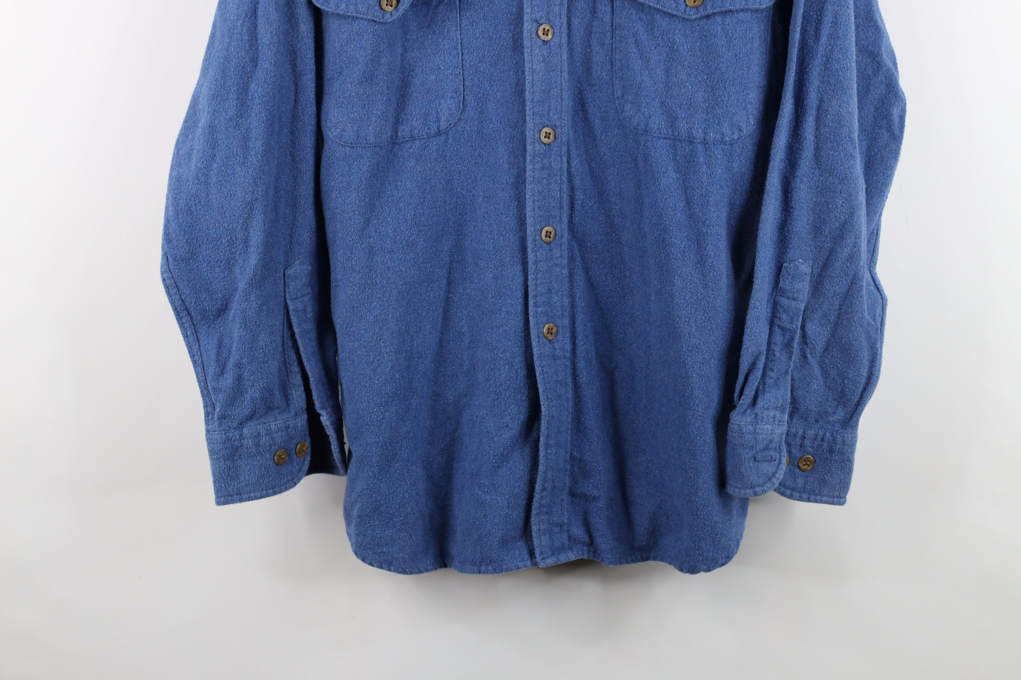 Vintage Vintage 90s Streetwear Cloth Collared Button Shirt Blue Size US M / EU 48-50 / 2 - 3 Thumbnail
