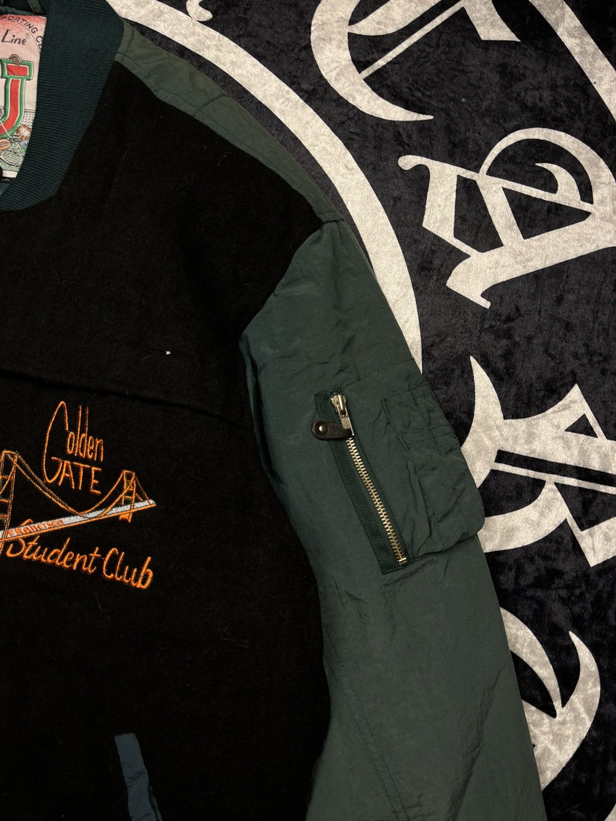 Vintage Vintage University Embroidery Golden Gate Student Bomber Size US XL / EU 56 / 4 - 5 Thumbnail