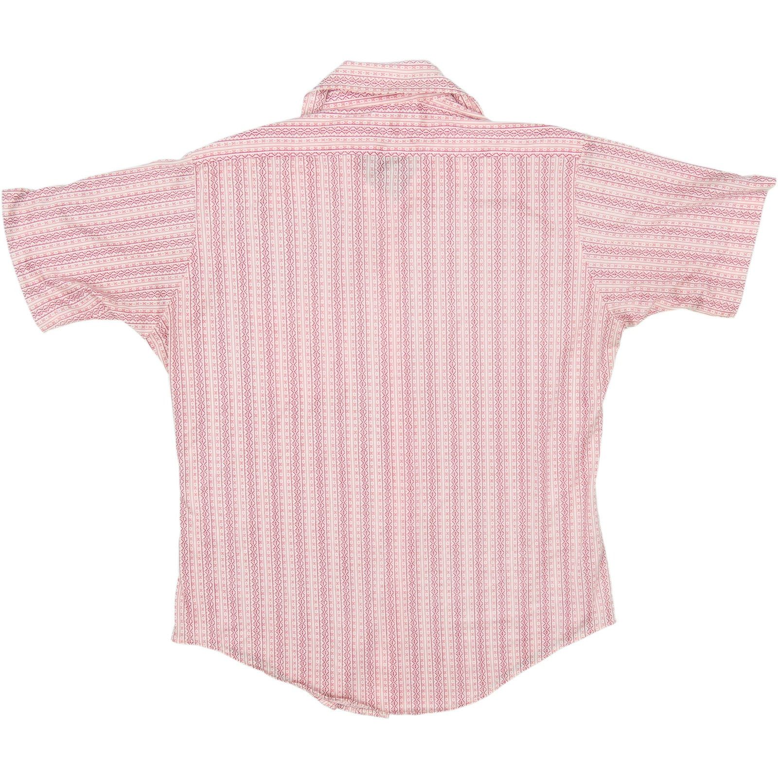 Sears 80s Sears Perma Prest Knit Work Dress Shirt Size US M / EU 48-50 / 2 - 2 Thumbnail