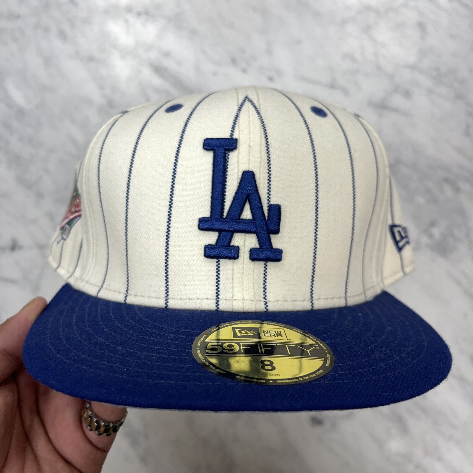 New Era Los Angeles Dodgers 1988 World Series Pin Striped Cap Hat 8 Size ONE SIZE - 2 Thumbnail