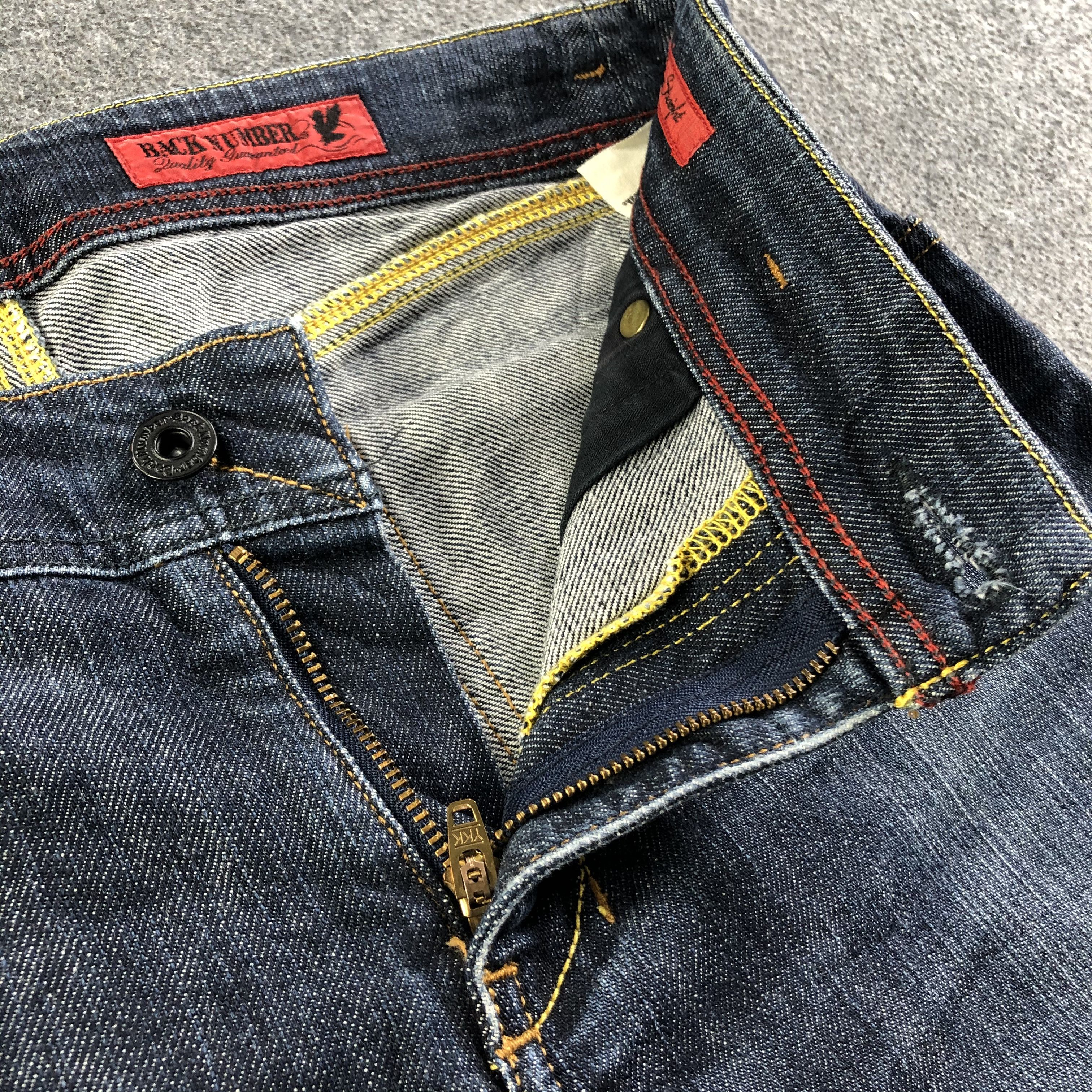 Vintage Vintage Blue Wash Back Number Selvedge Jeans-J2980 Size US 32 / EU 48 - 7 Thumbnail