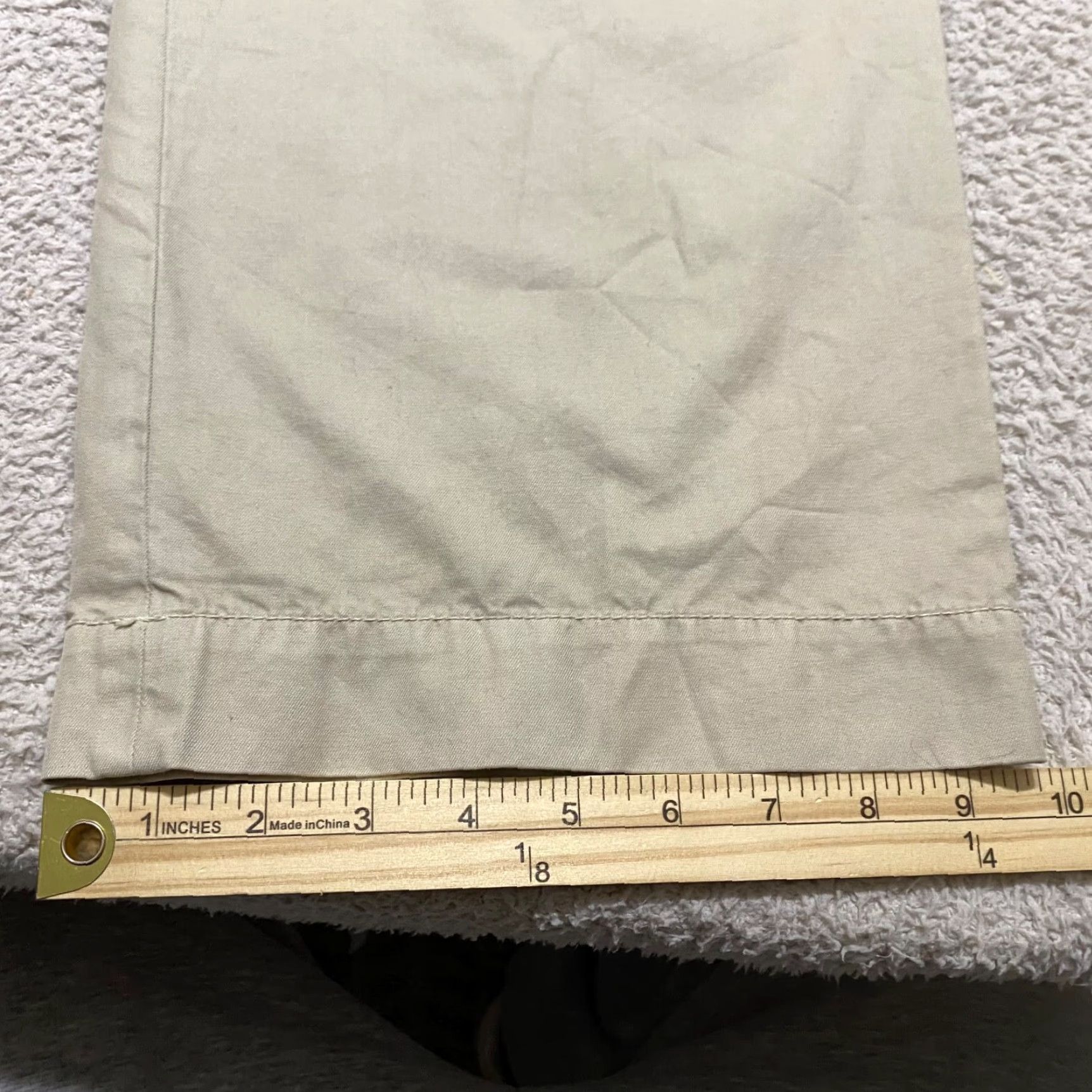 Vintage Penguin Pants Khaki Chino 34 Regular Straight Leg Beig e New with Tags Mens NWT - Flat Front Cotton Casual Pants Size US 34 / EU 50 - 2 Thumbnail