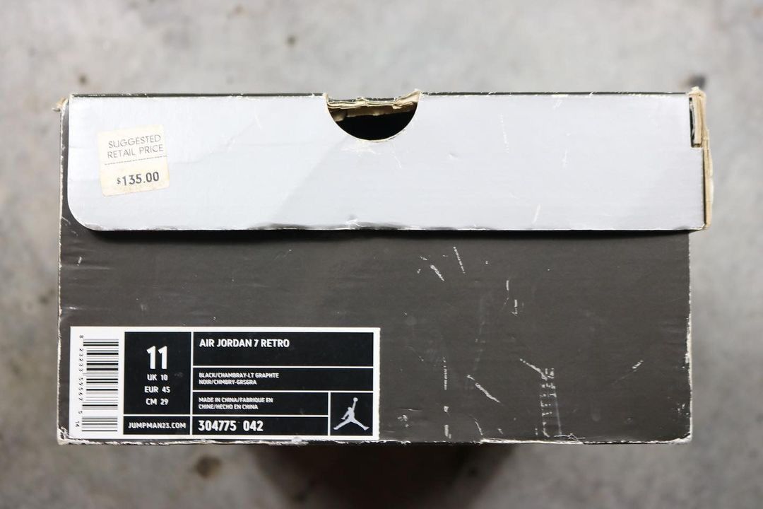 Jordan Brand × Nike × Vintage Air Jordan 7 Retro 'Chambray' 2006 Size US 11 / EU 44 - 8 Thumbnail