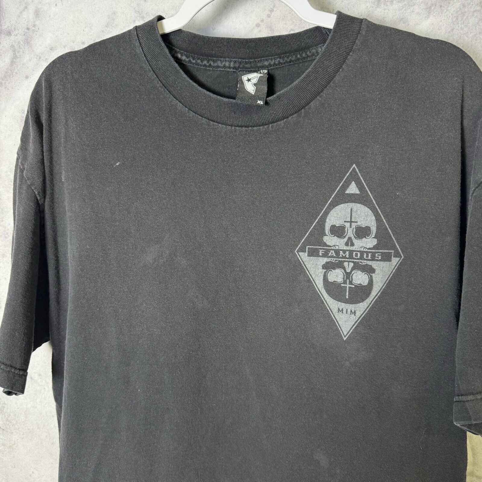 Vintage Vintage Famous Stars & Straps T Shirt Mens XL Black Y2k Shor Size US XL / EU 56 / 4 - 3 Thumbnail