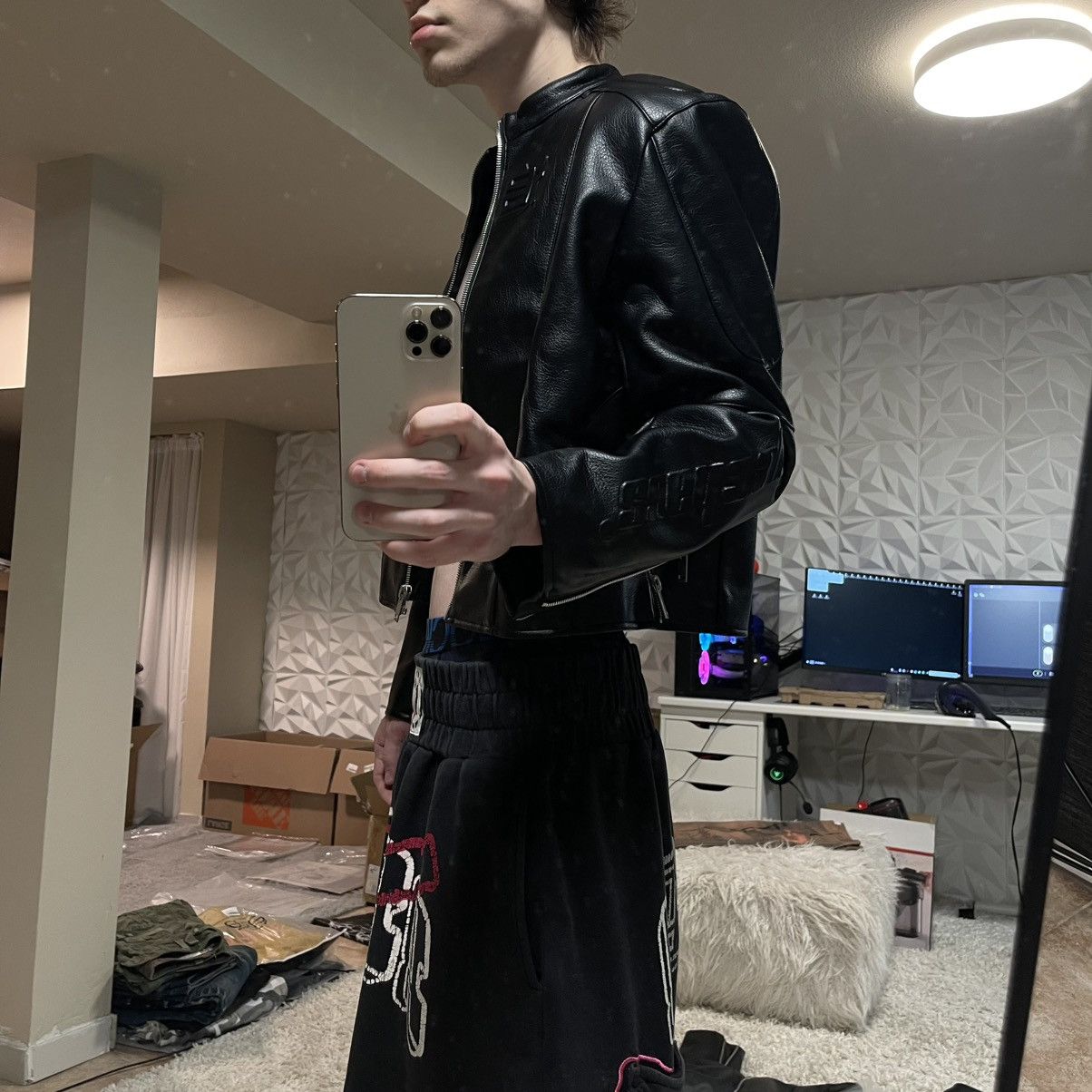 Japanese Brand RYE CHASIN "CHASE"追逐“ RACING LEATHER JACKET Size US M / EU 48-50 / 2 - 9 Thumbnail