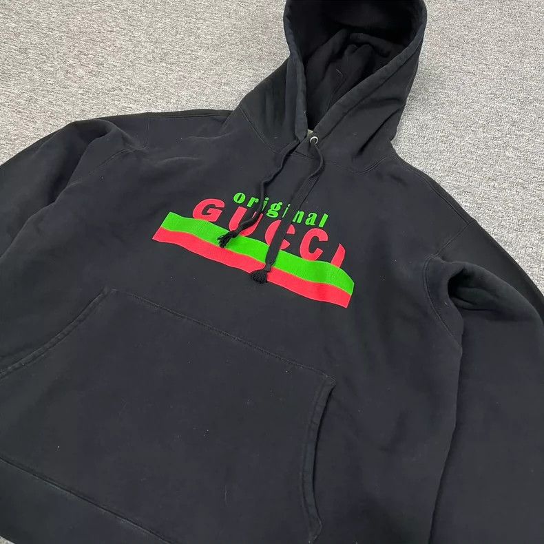 Gucci Gucci Classic red and green striped hooded sweatshirt 2502- Size US L / EU 52-54 / 3 - 3 Thumbnail