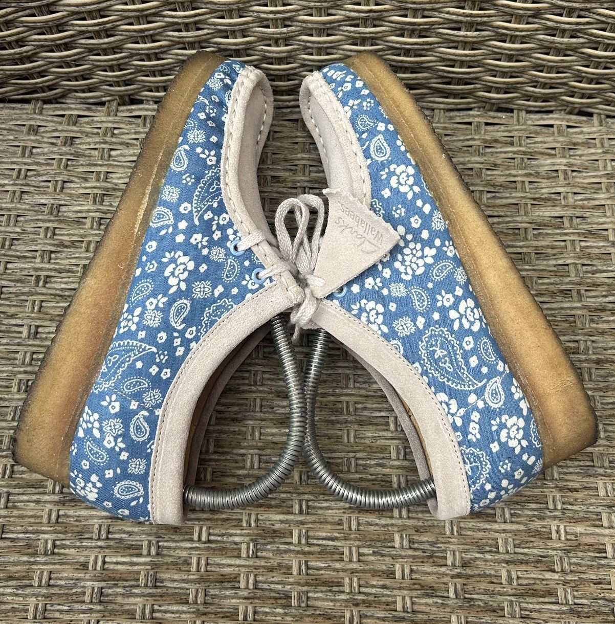 Clarks Clarks Wallabee Paisley Print Suede Moccasin Flats Womens Size US 7 / IT 37 - 5 Thumbnail