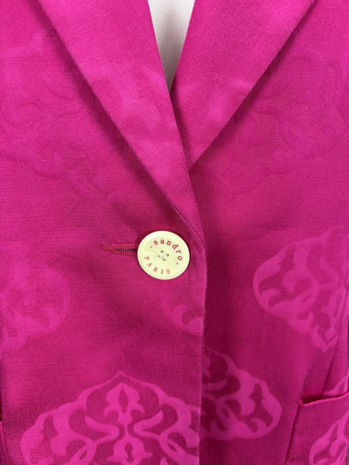 Sandro Womens blazer Sandro Paris Size 40 Color Pink Size M / US 6-8 / IT 42-44 - 4 Thumbnail