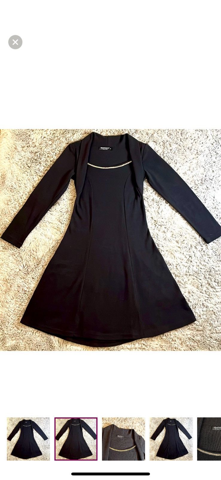 Vintage RINA SCIEMENTO MADE IN ITALY DRESS Size M / US 6-8 / IT 42-44 - 2 Thumbnail