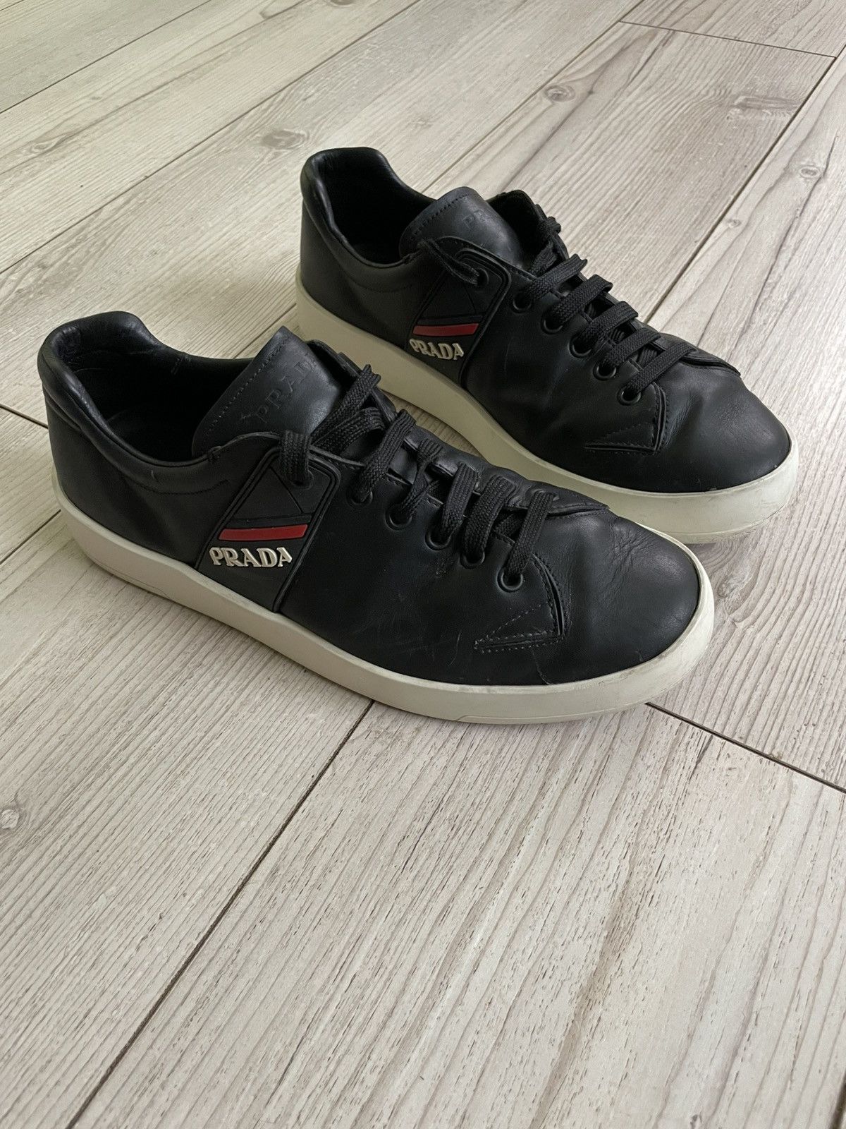 Prada Prada Leather Sneaker Shoes Size US 8 / EU 41 - 3 Thumbnail