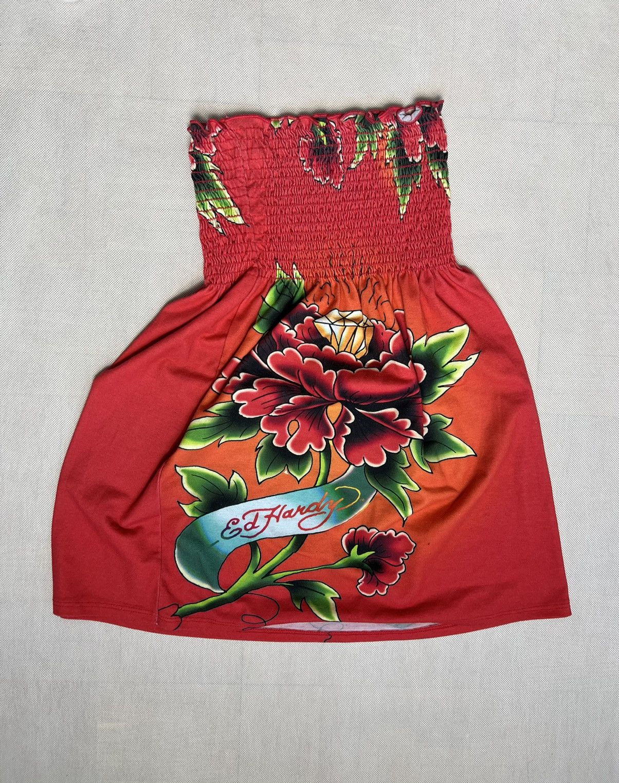 Ed Hardy × Vintage Skirt Ed Hardy flower y2k great Size 26" / US 2 / IT 38 - 2 Thumbnail